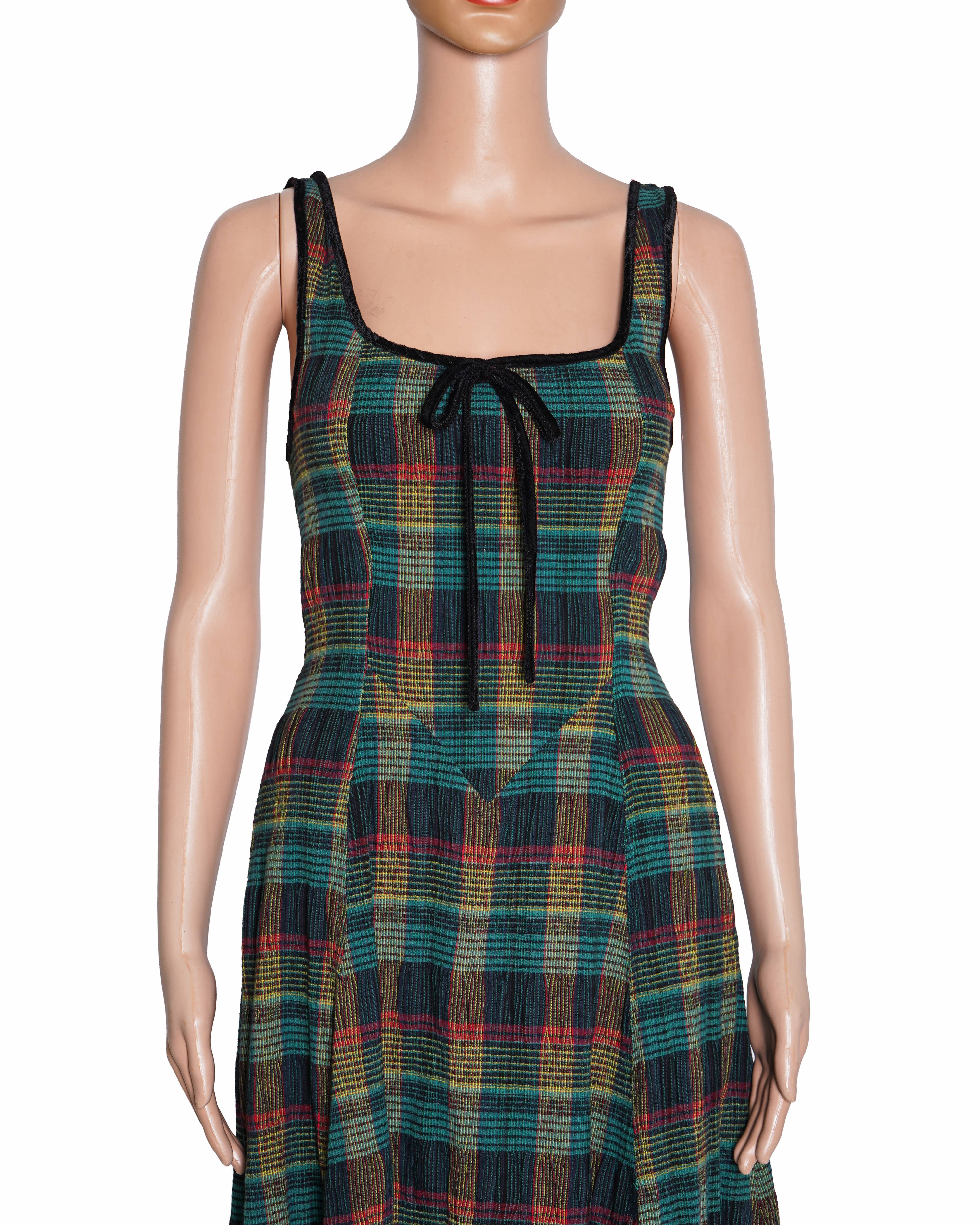 Free People Freya Plaid Midi dress