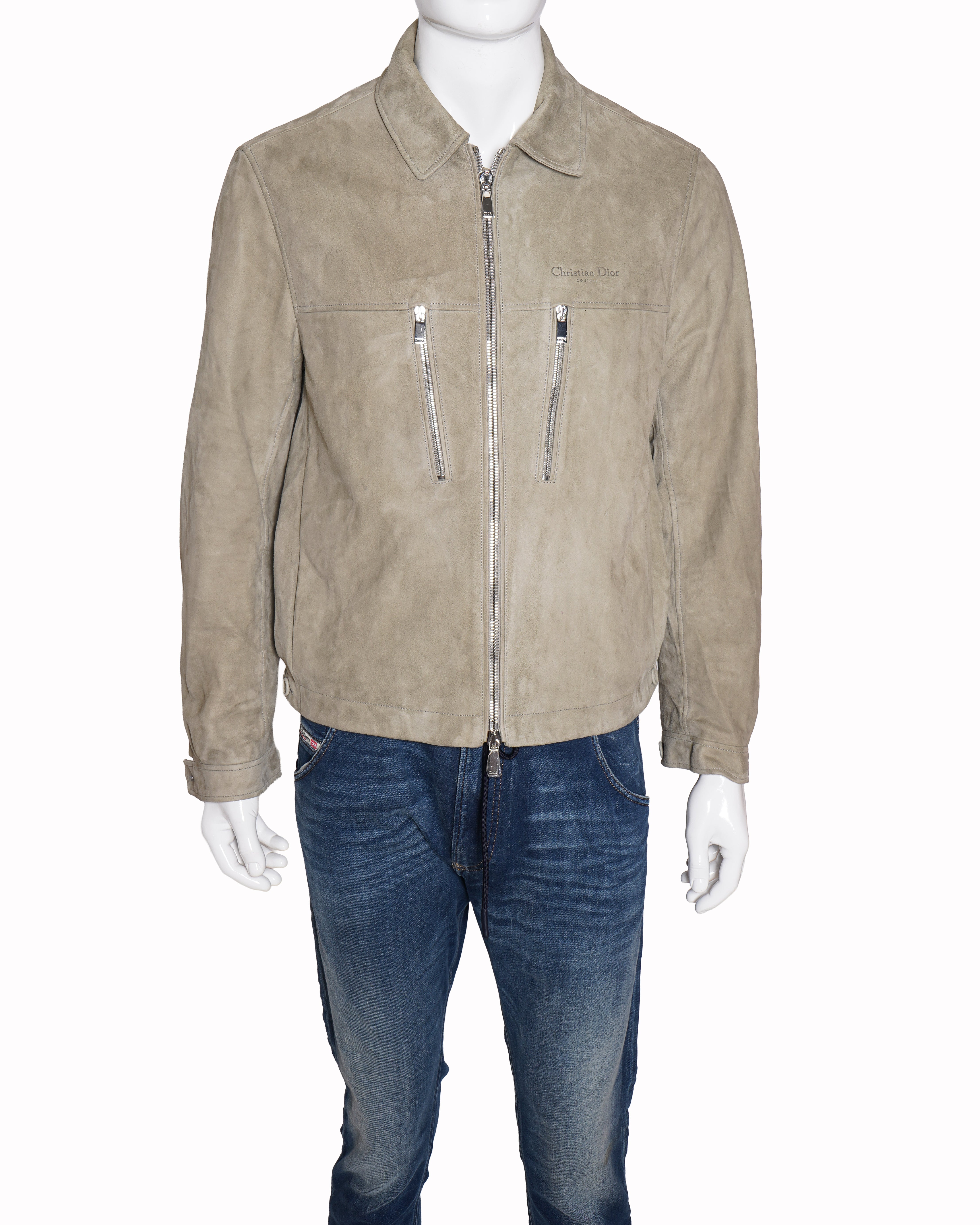 Christian dior suede lambskin jacket