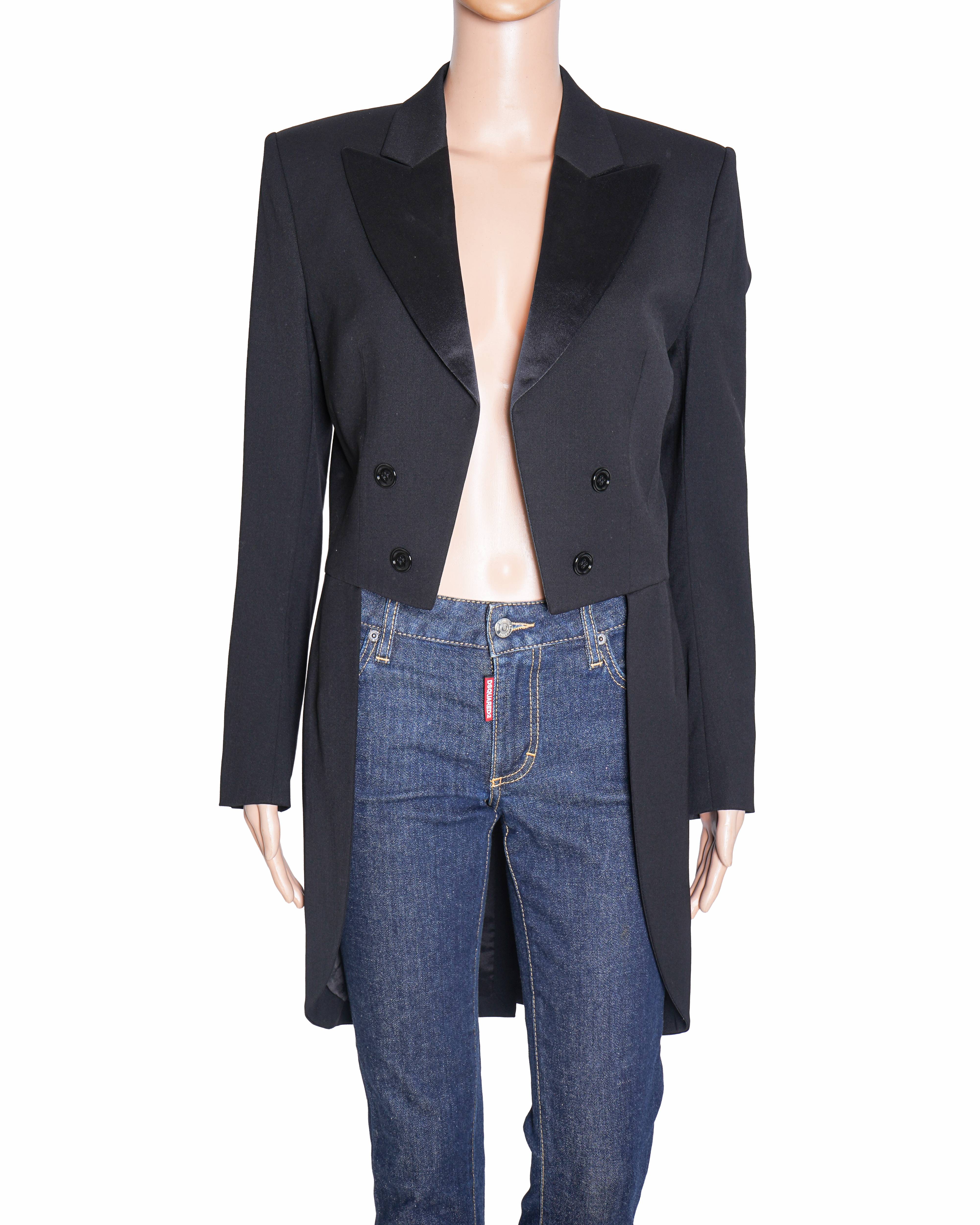 The Kooples Satin Lapel Suit In Black