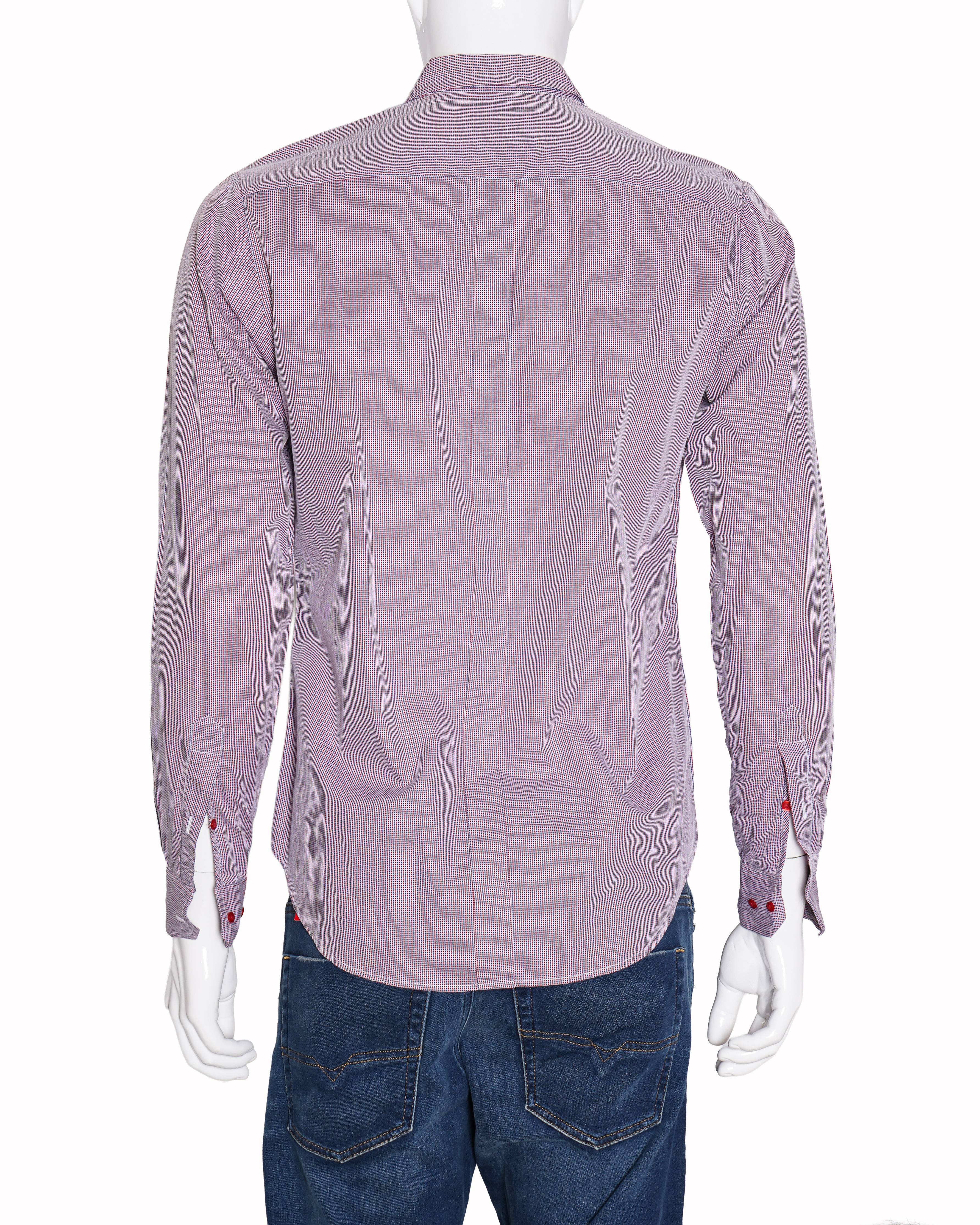 RAF Simons x Fred Perry shirt in coral