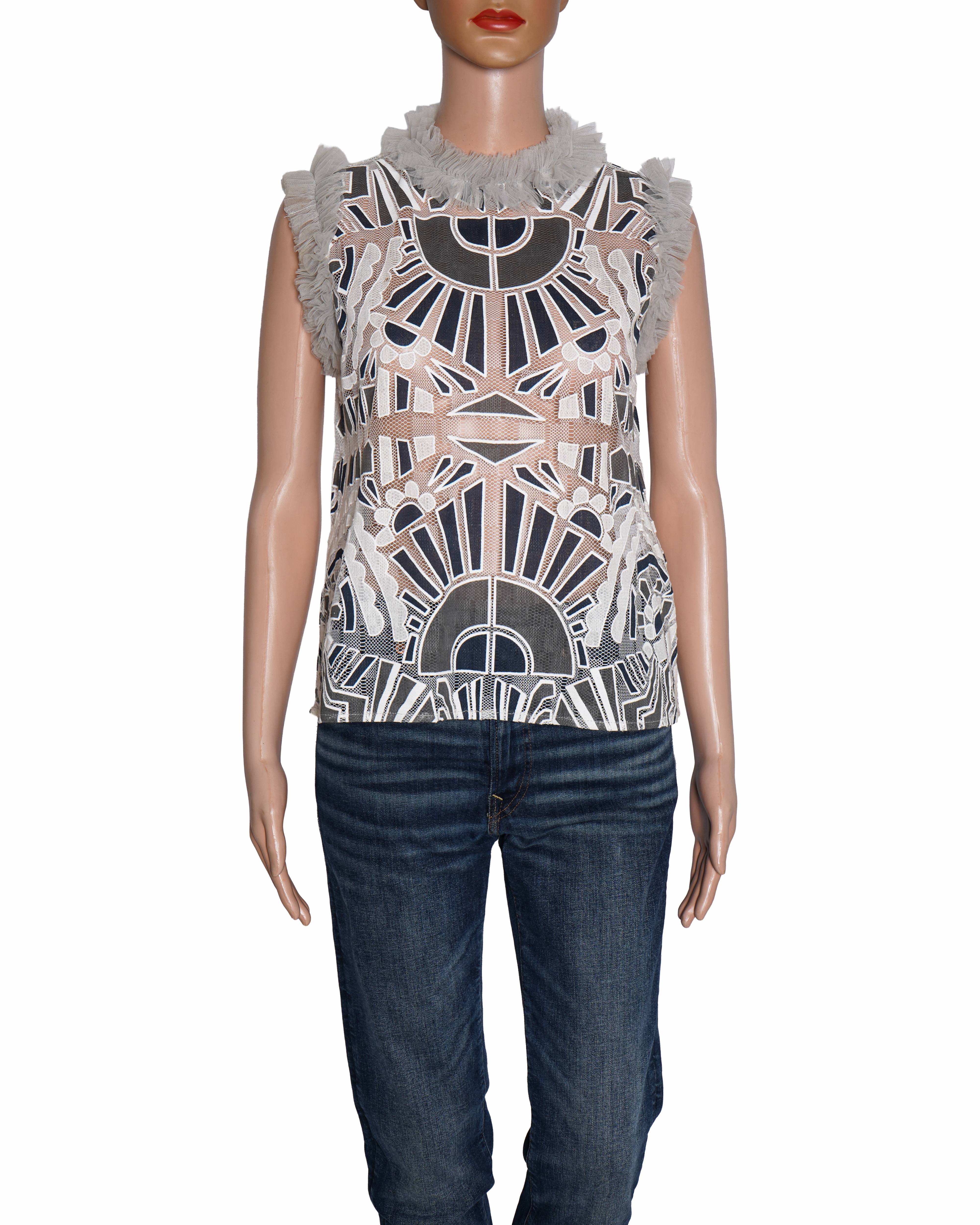 Renasci By Ritika Arya Jain Ruffle Top