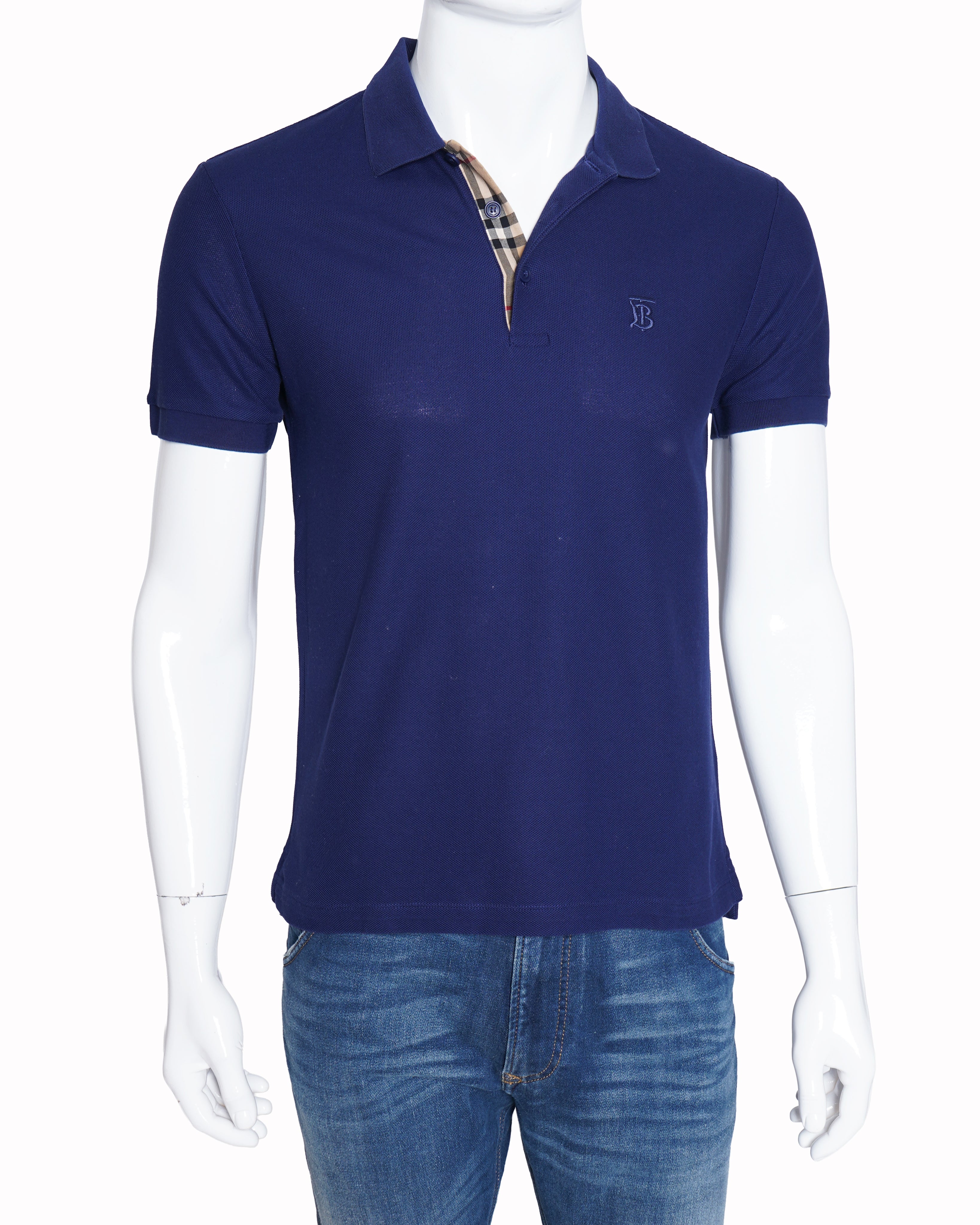 Burberry Polo T shirt in navy blue