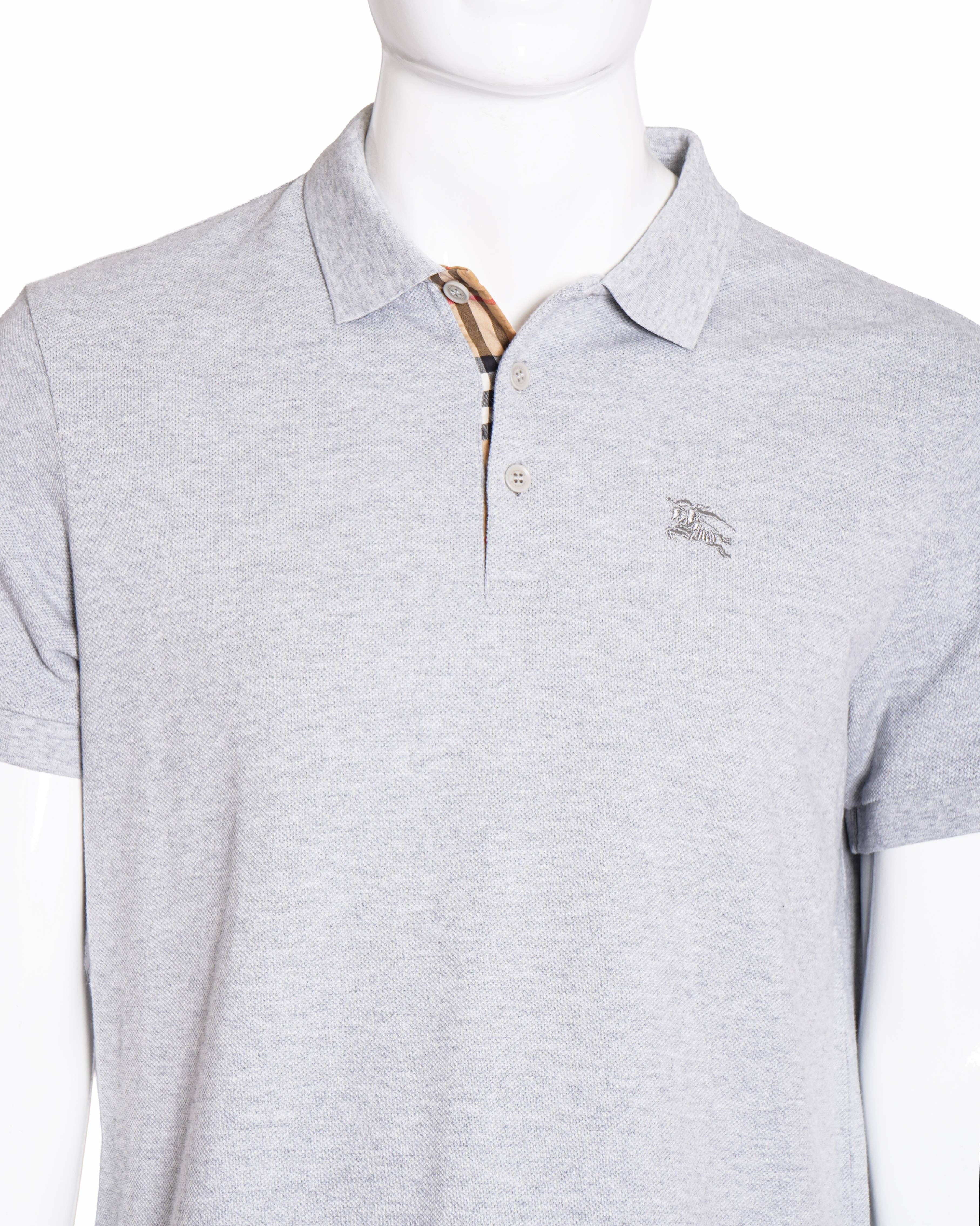 Burberry Grey Polo T-shirt