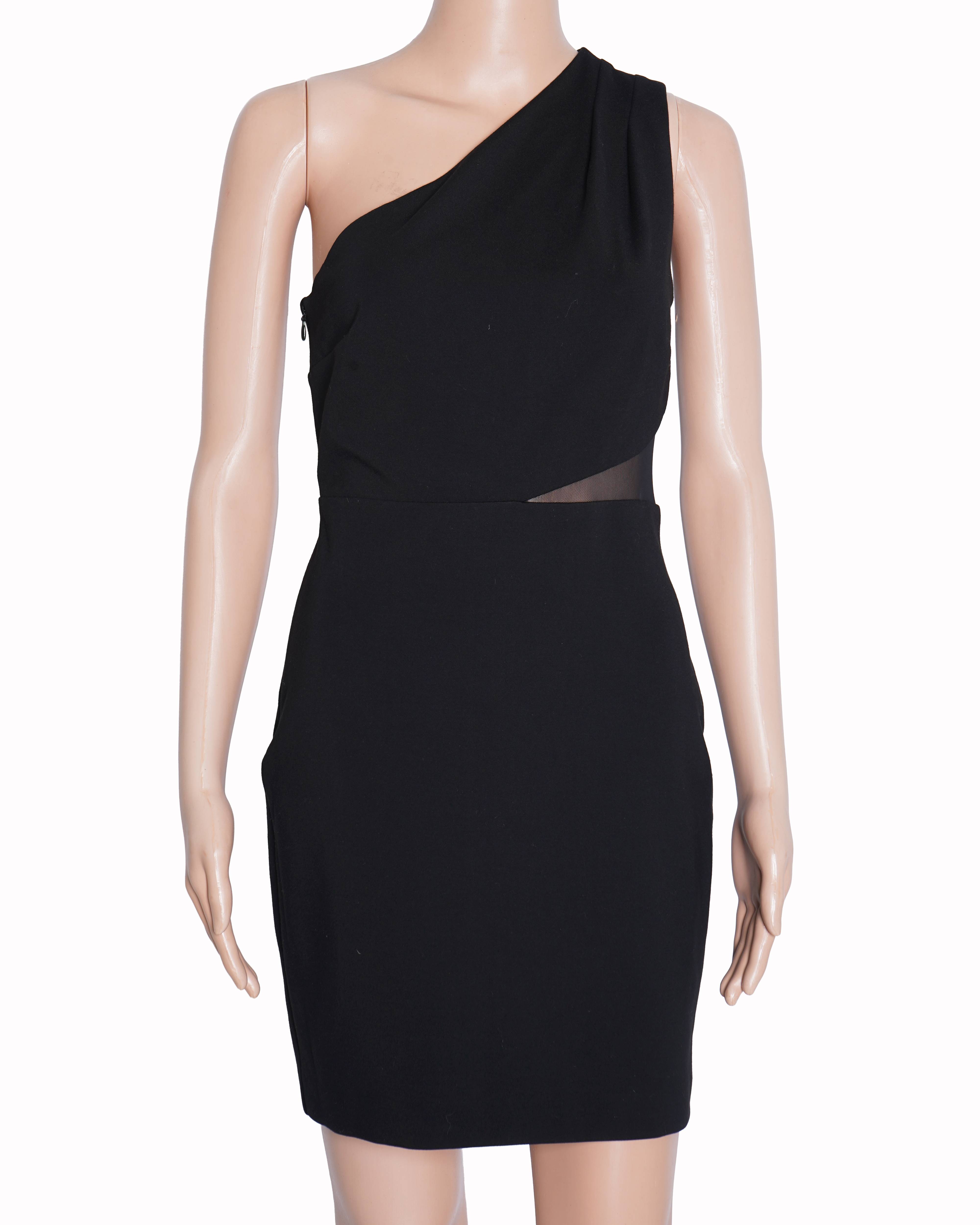 New Halston Heritage black asymetric dress