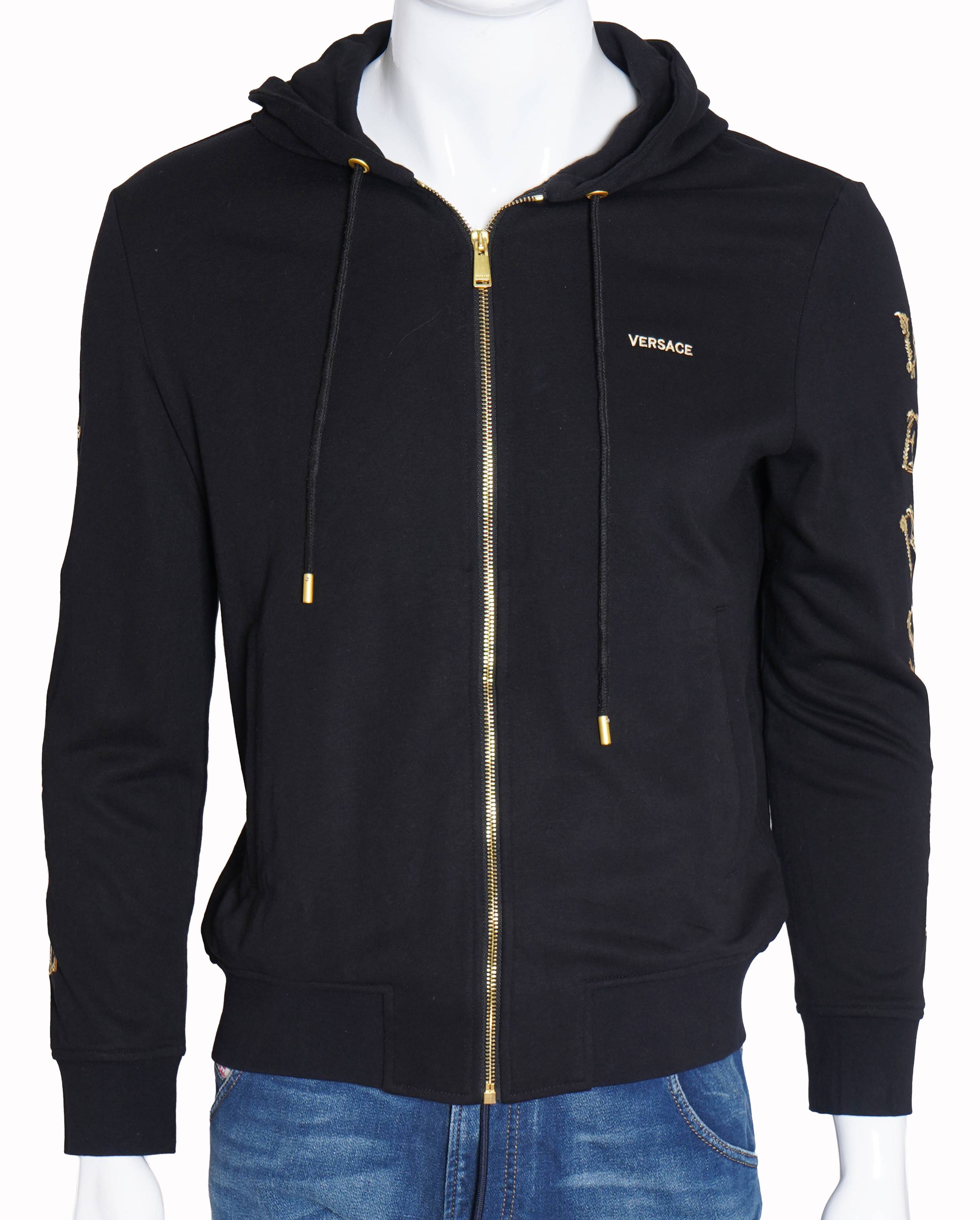 Versace
Black Logo Printed Cotton Hoodie