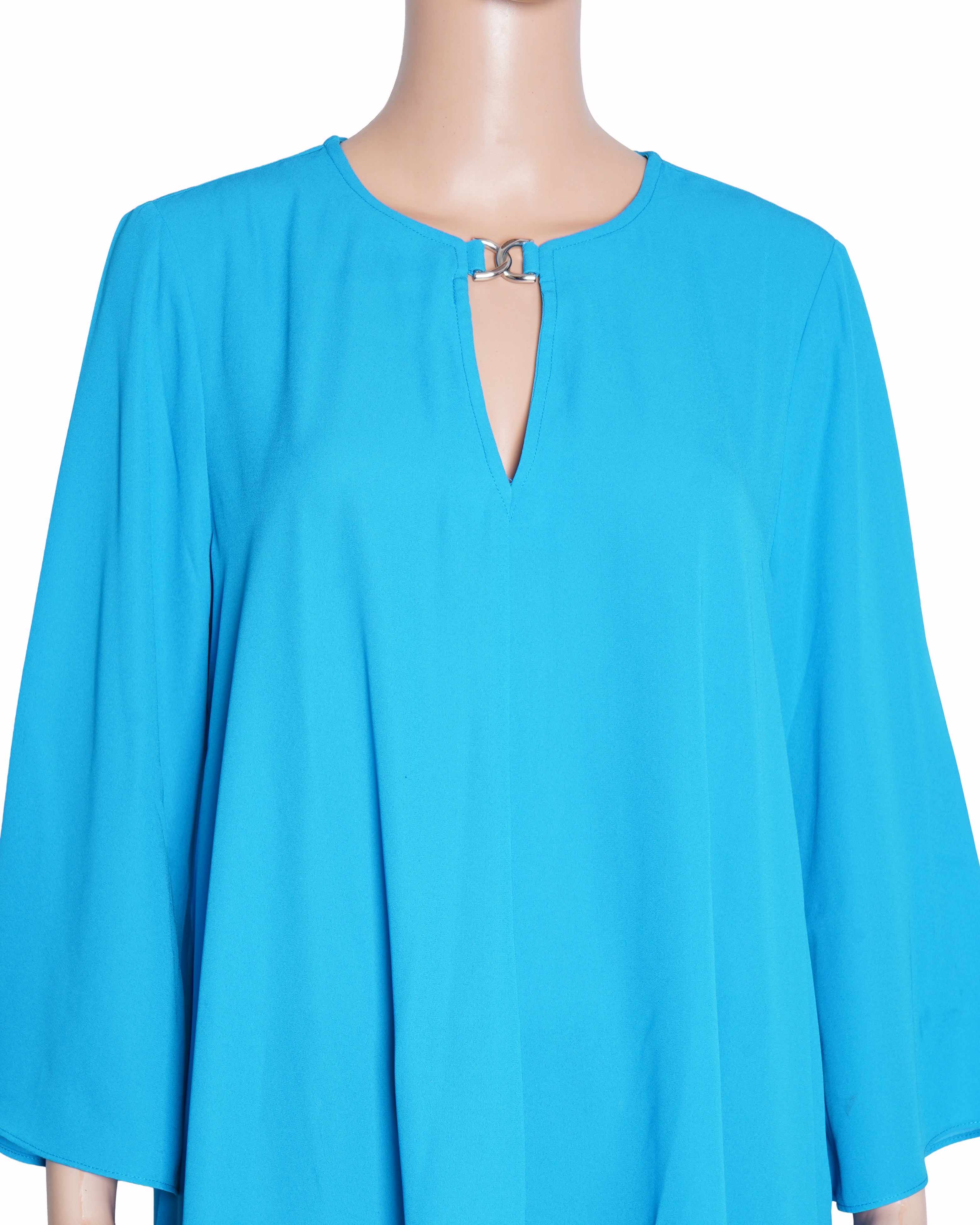 Michael kors blue assymetric top