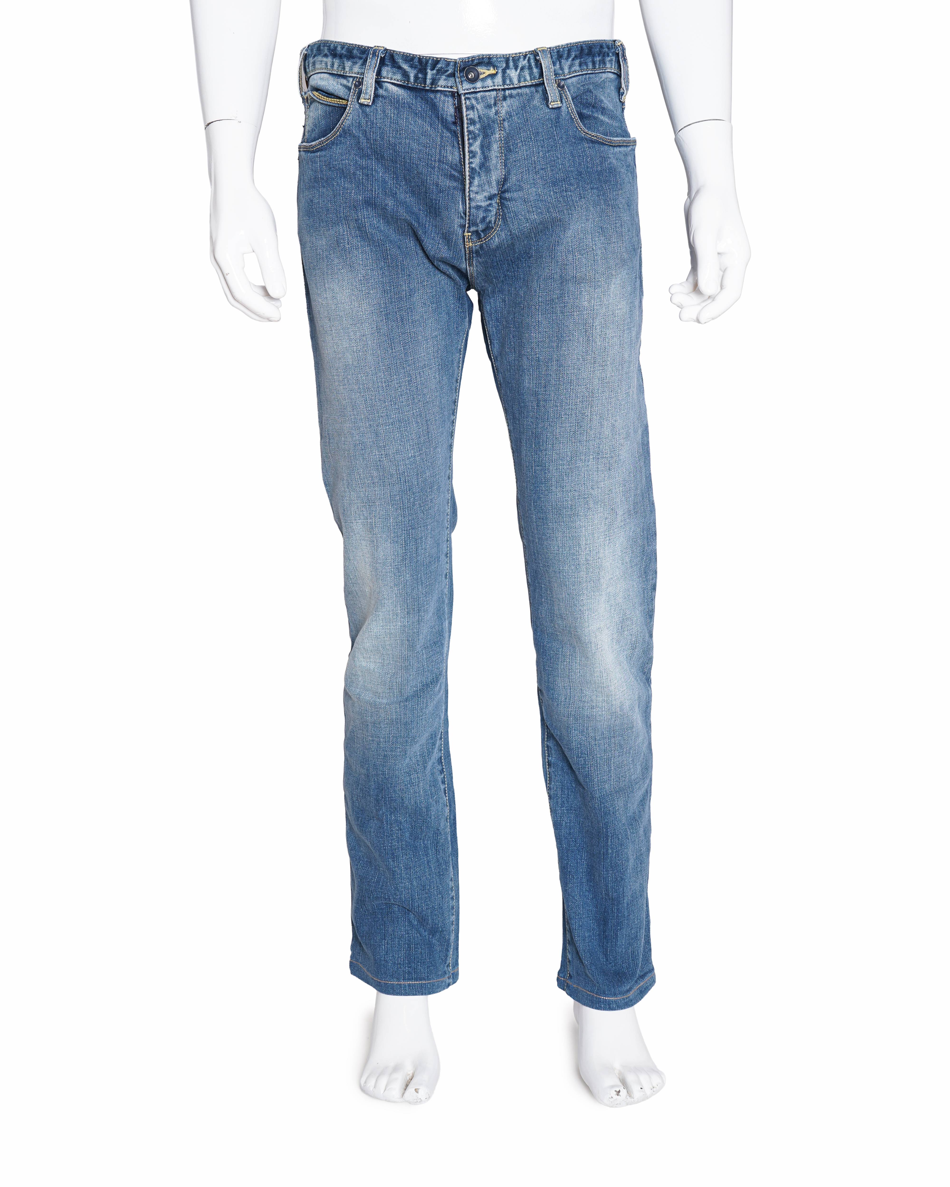 Giorgio Armani Jeans Regular-Fit Blue Denims