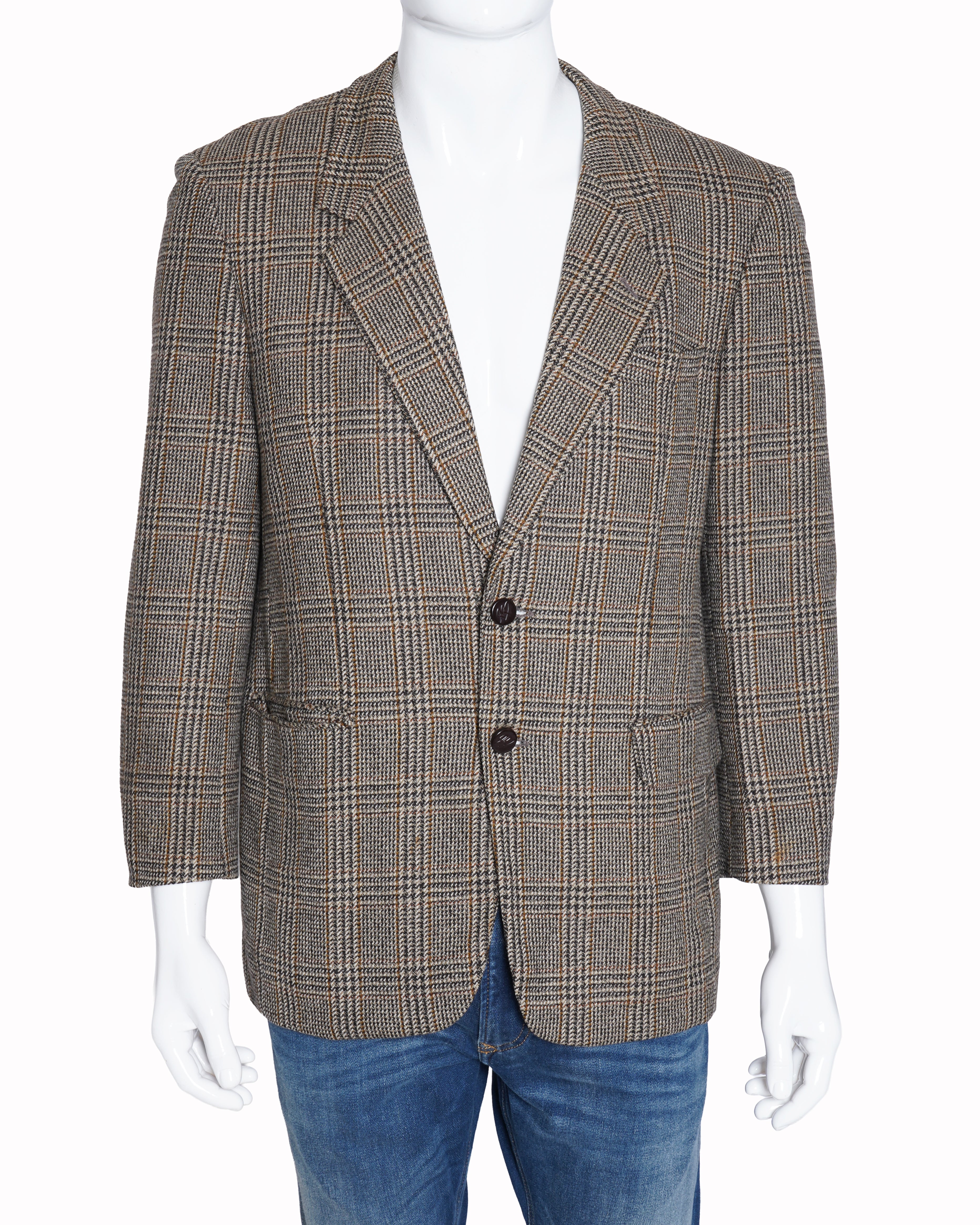 Pierre Balmain checkered blazer