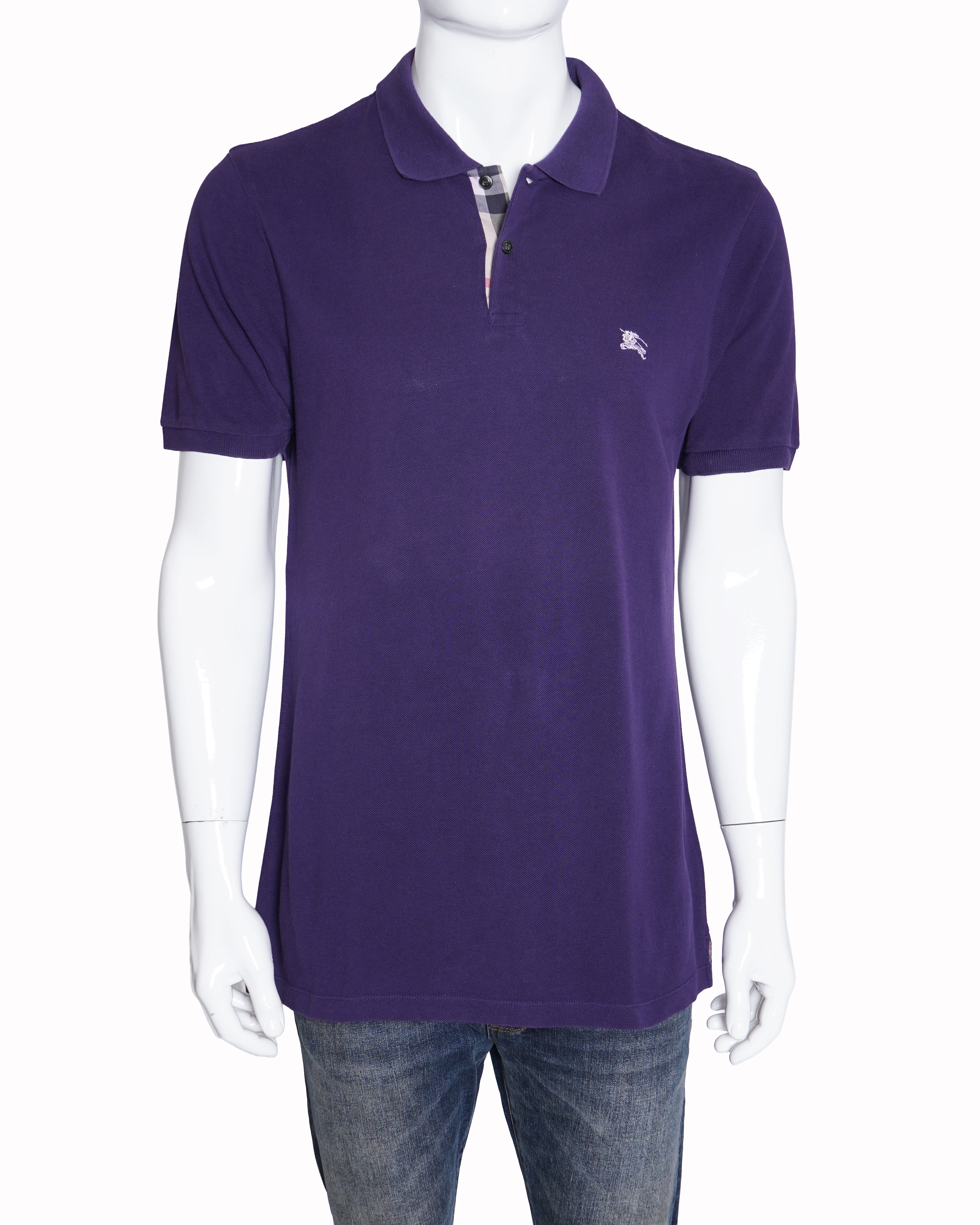 Burberry polo t-shirt in purple