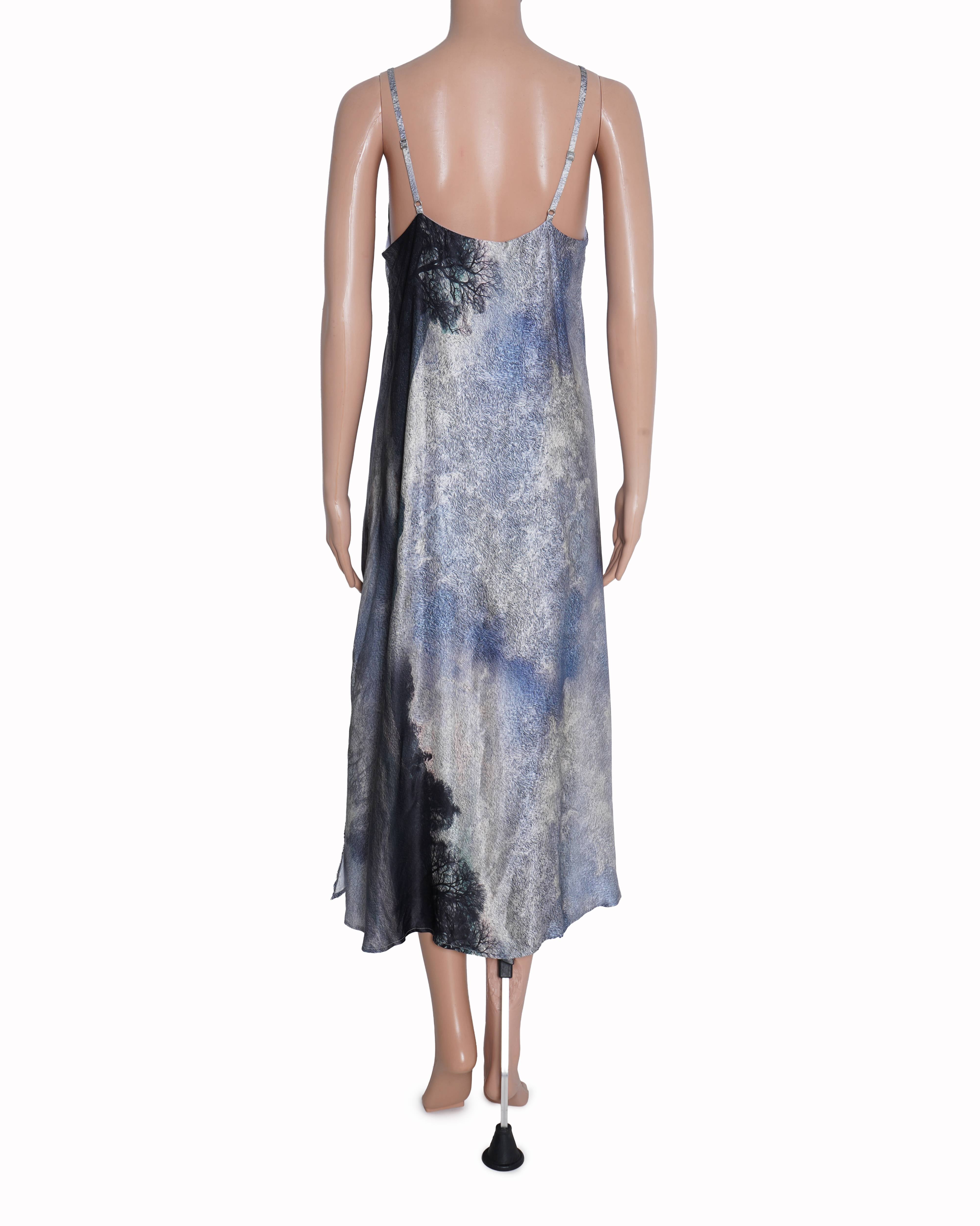 New All saints essey hampstead strappy abstract print slip dress