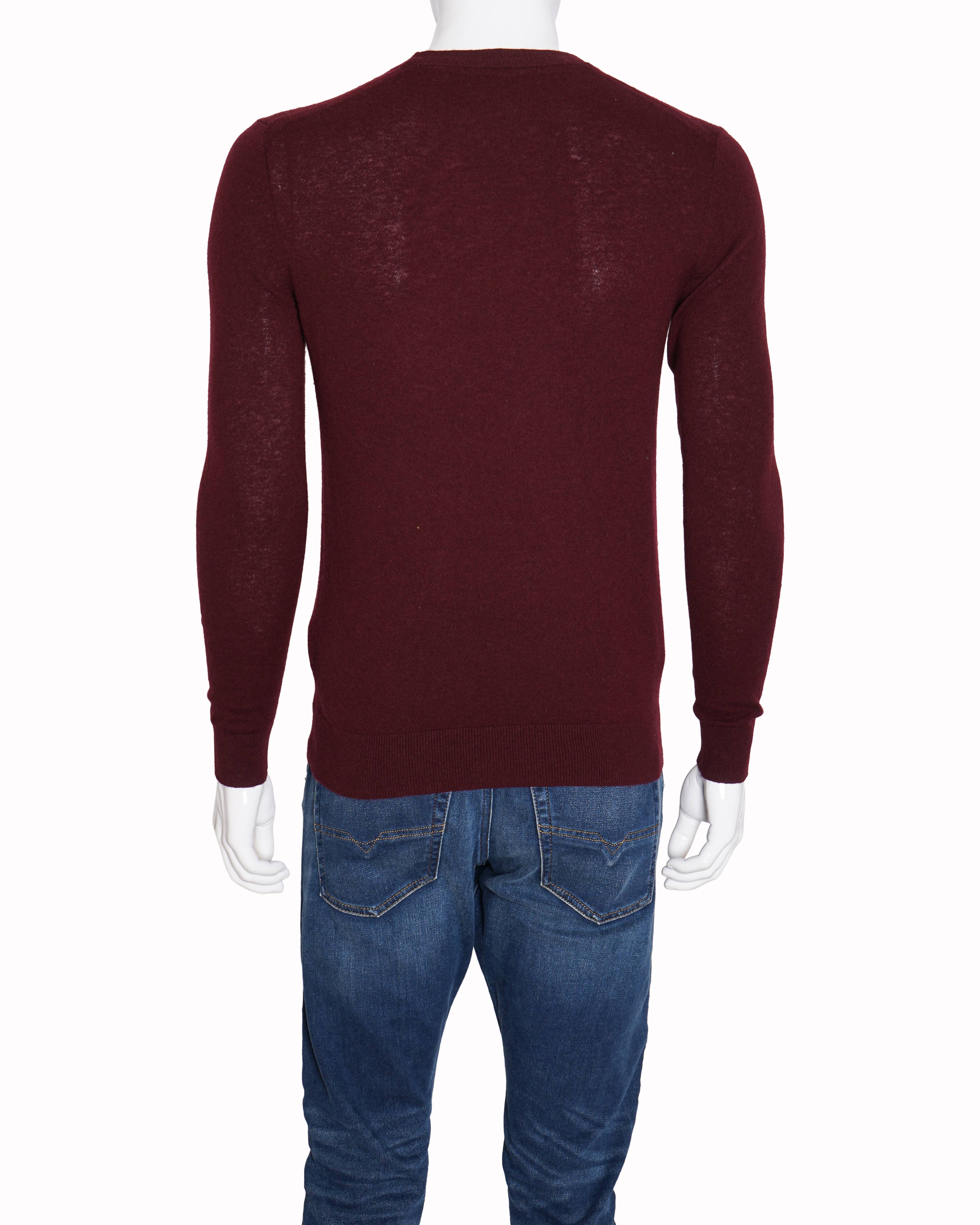 Burberry Cashmere Sweater In Maroon
