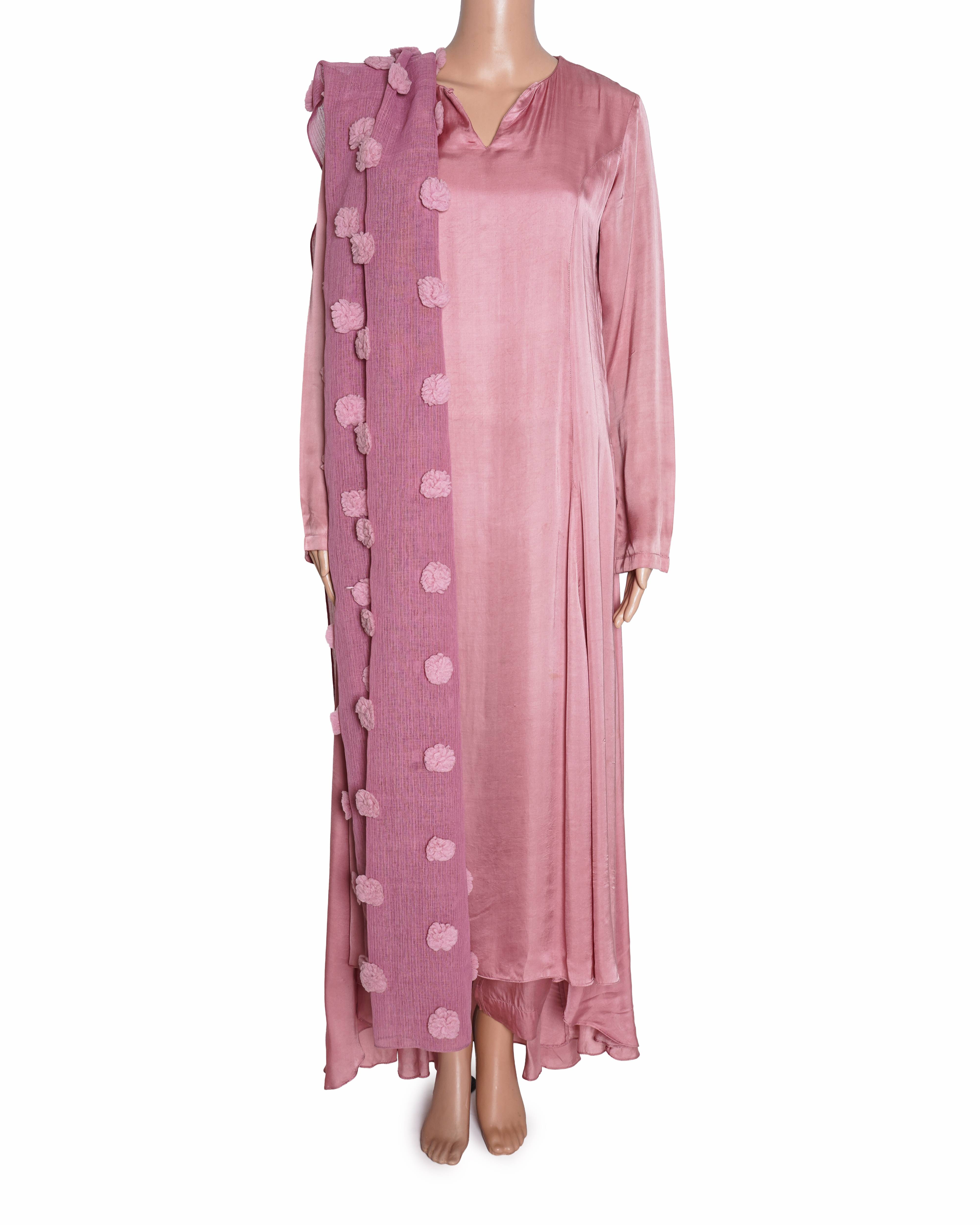 Montage By Ritika Arya Jain Anarkali Set In The Shade Pink