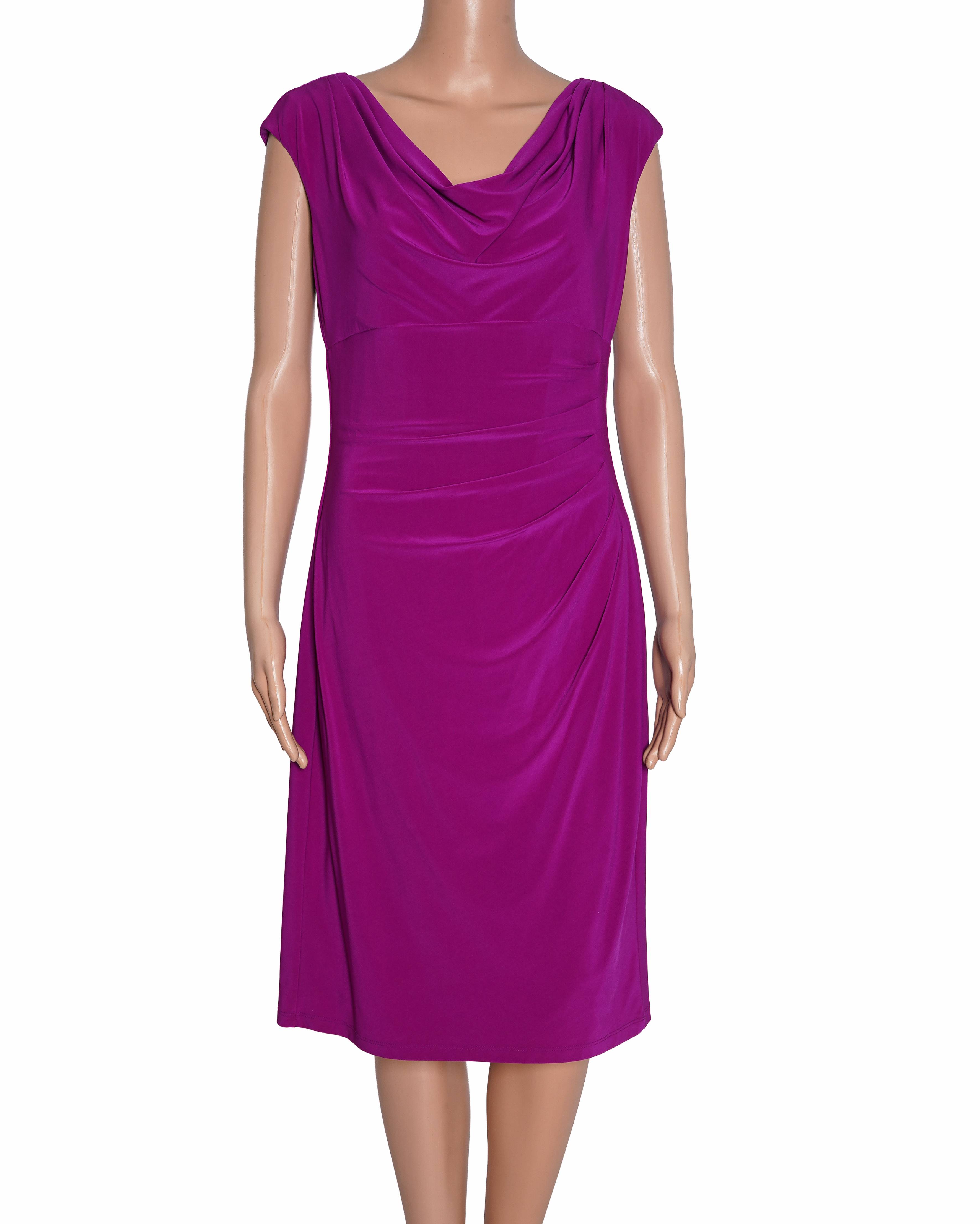 Lauren By Ralph Lauren Bodycon Dress In Magenta Pink