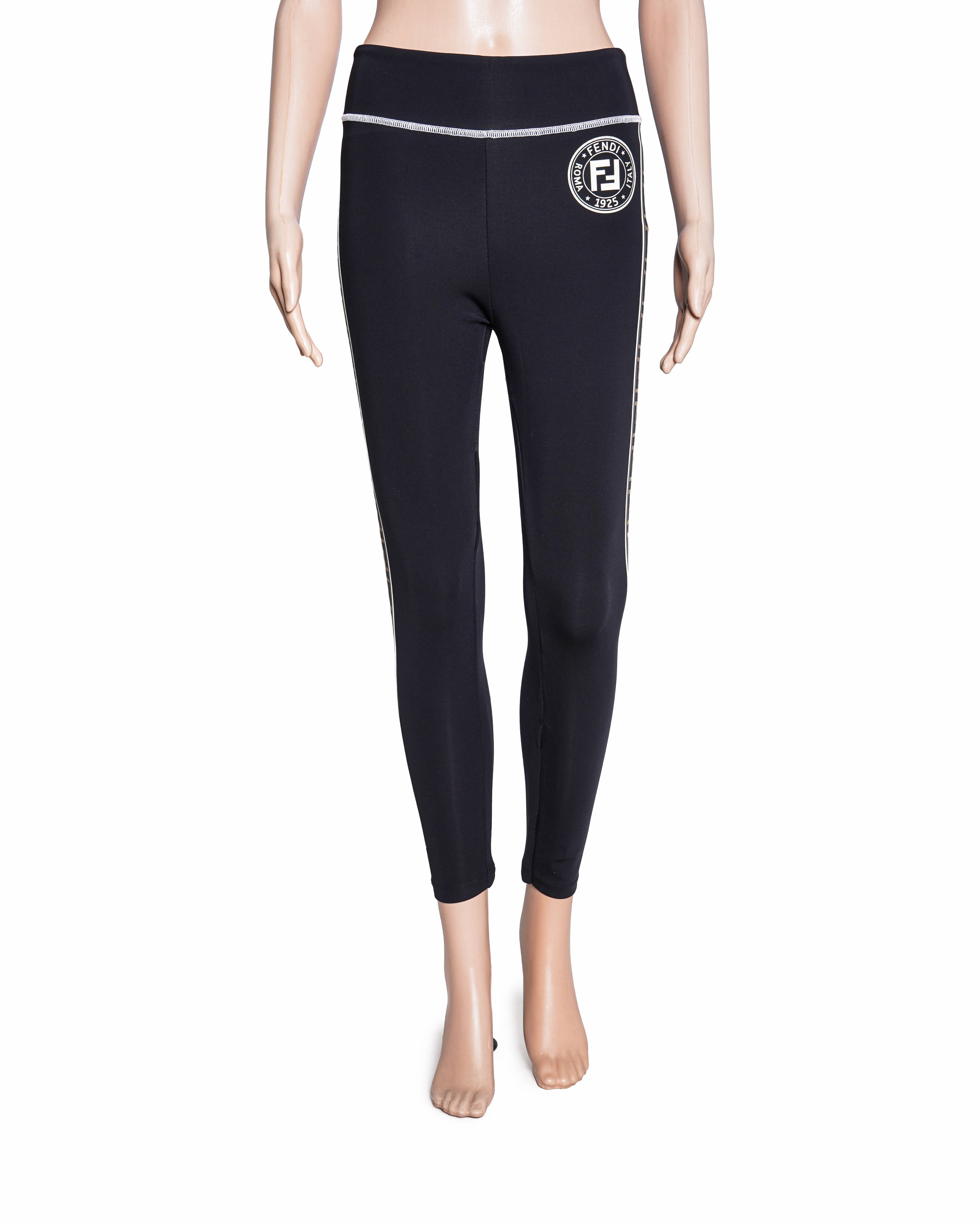 Fendi Black Forever Fendi Leggings