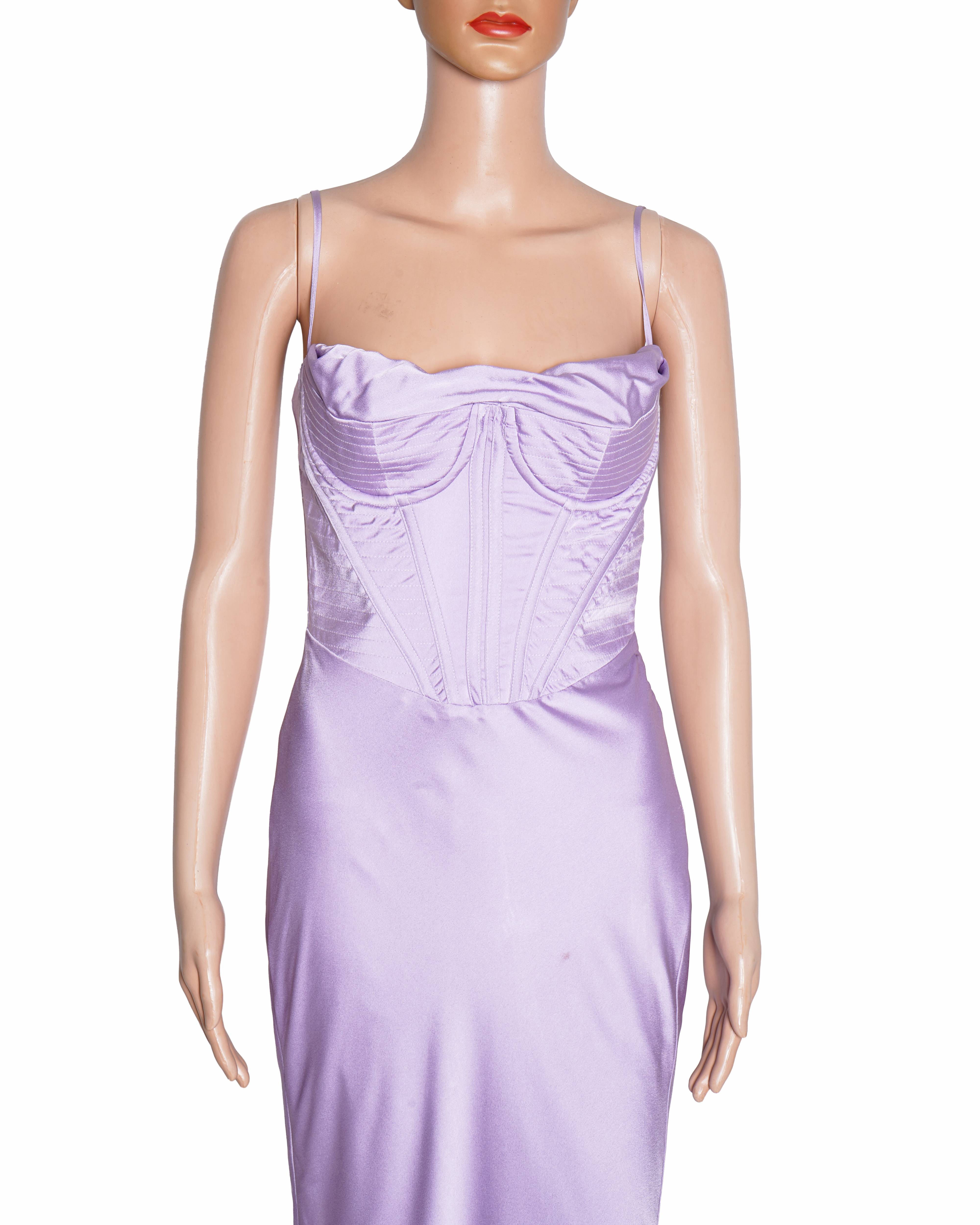 House Of CB Corset Dress In Lavender