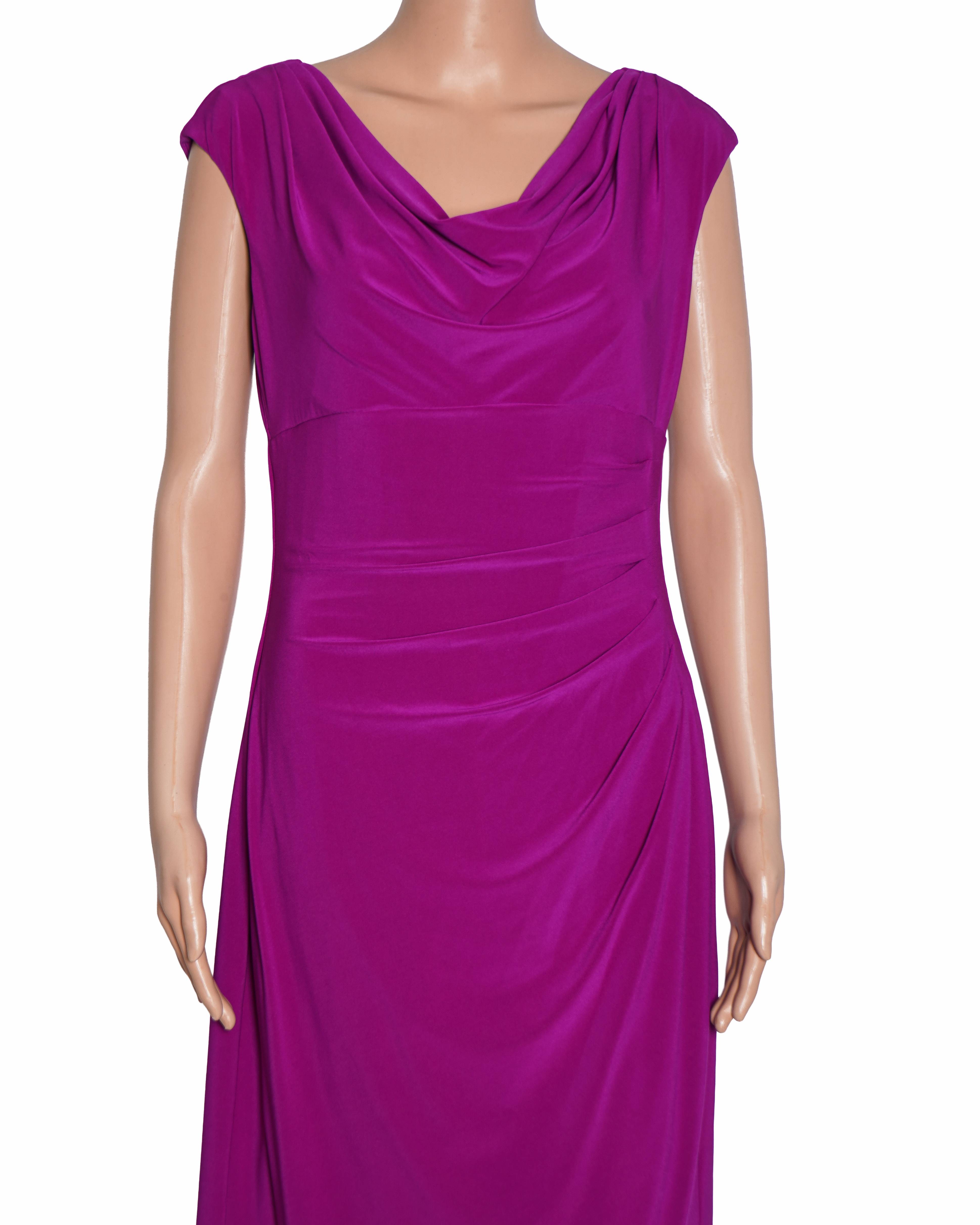 Lauren By Ralph Lauren Bodycon Dress In Magenta Pink