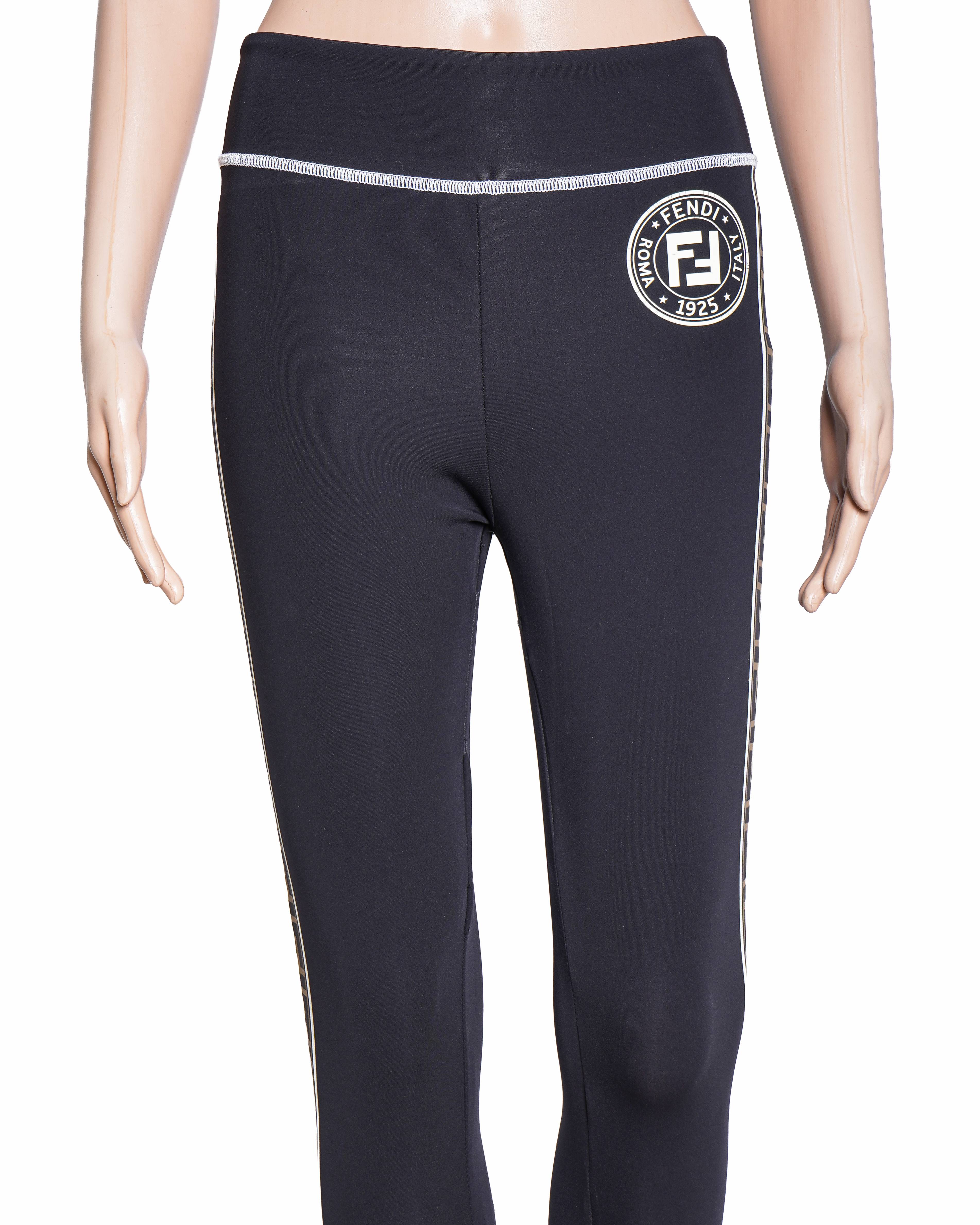 Fendi Black Forever Fendi Leggings