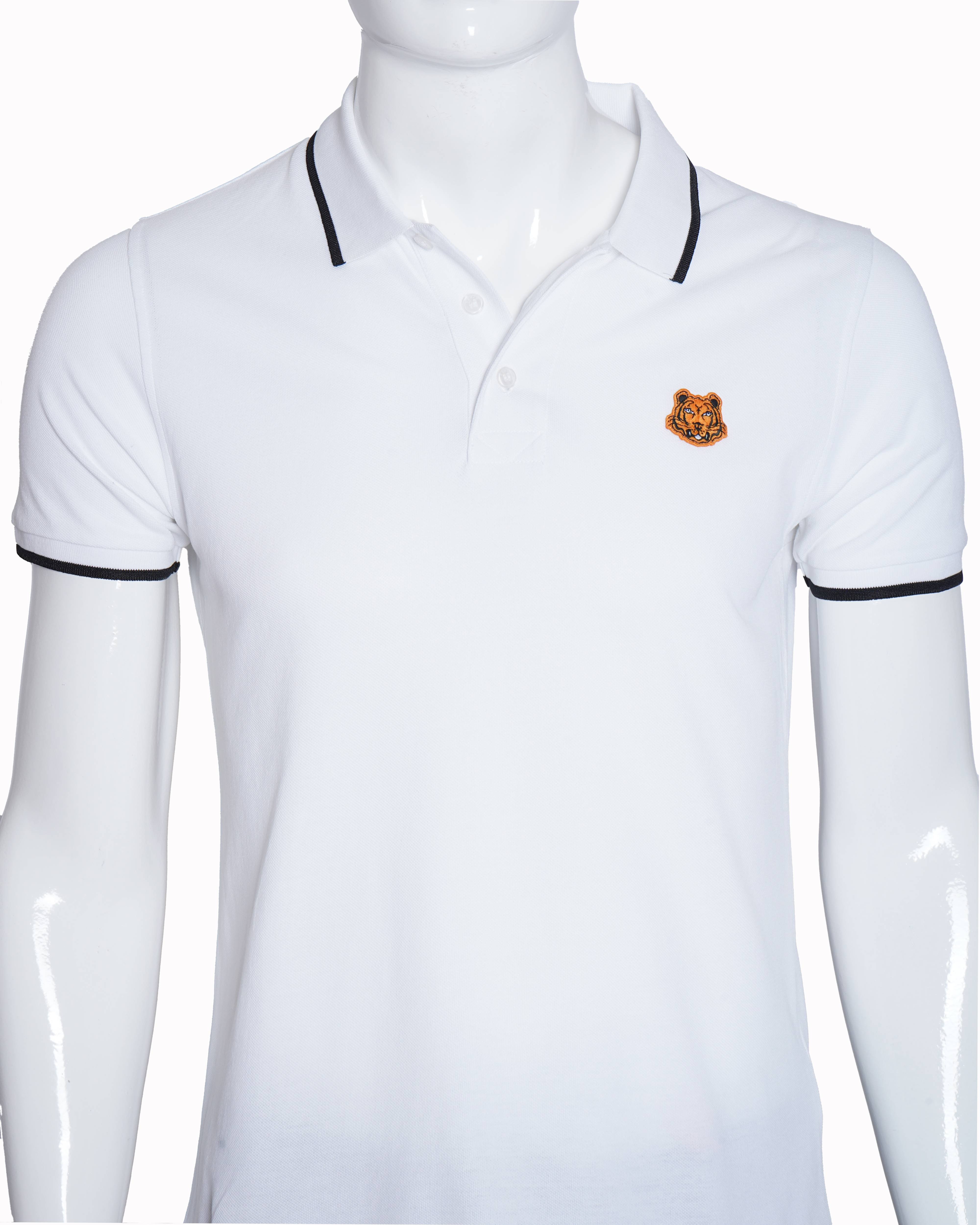 Kenzo white polo tshirt for men