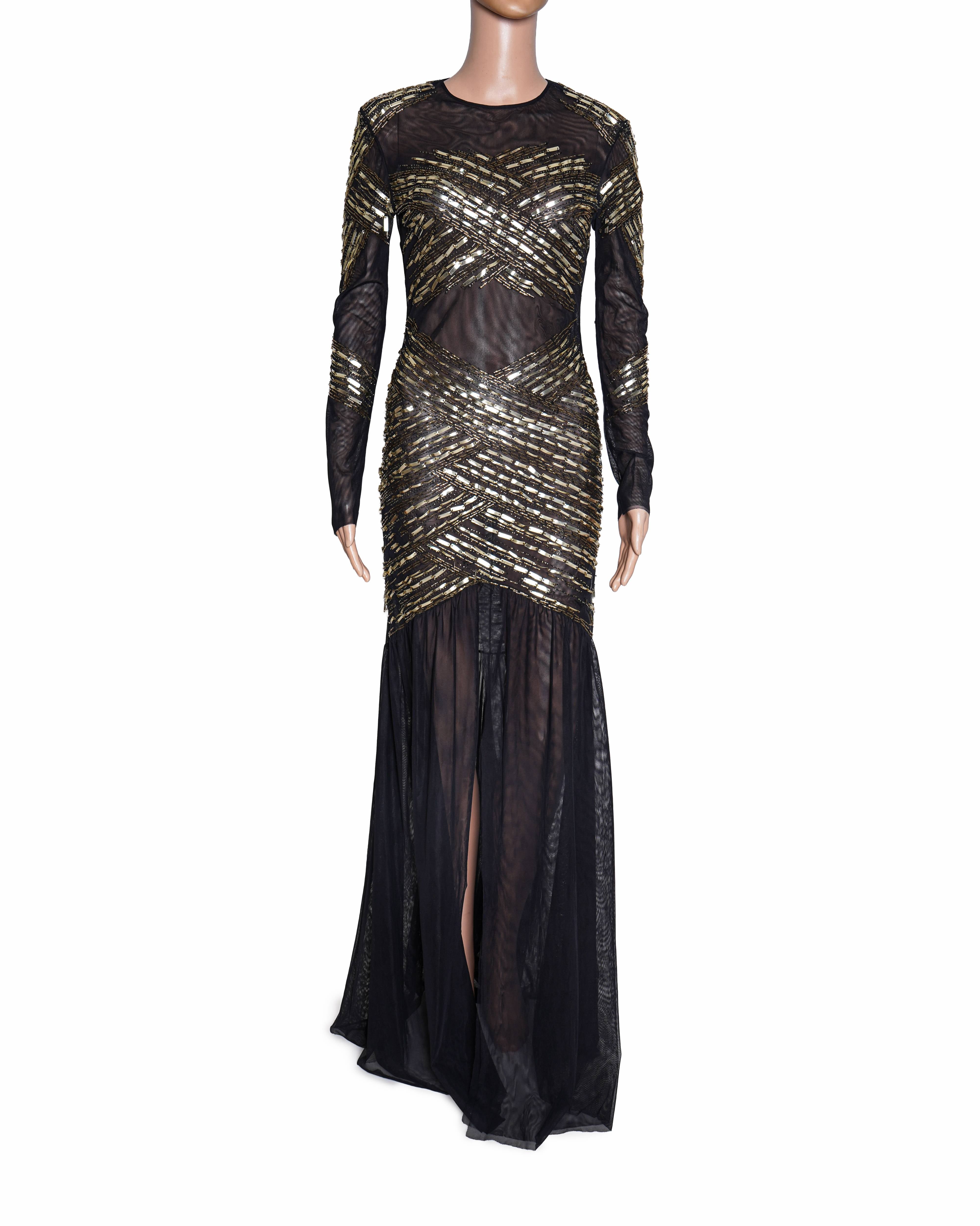 Elisabetta Franchi Black Red Carpet Gown