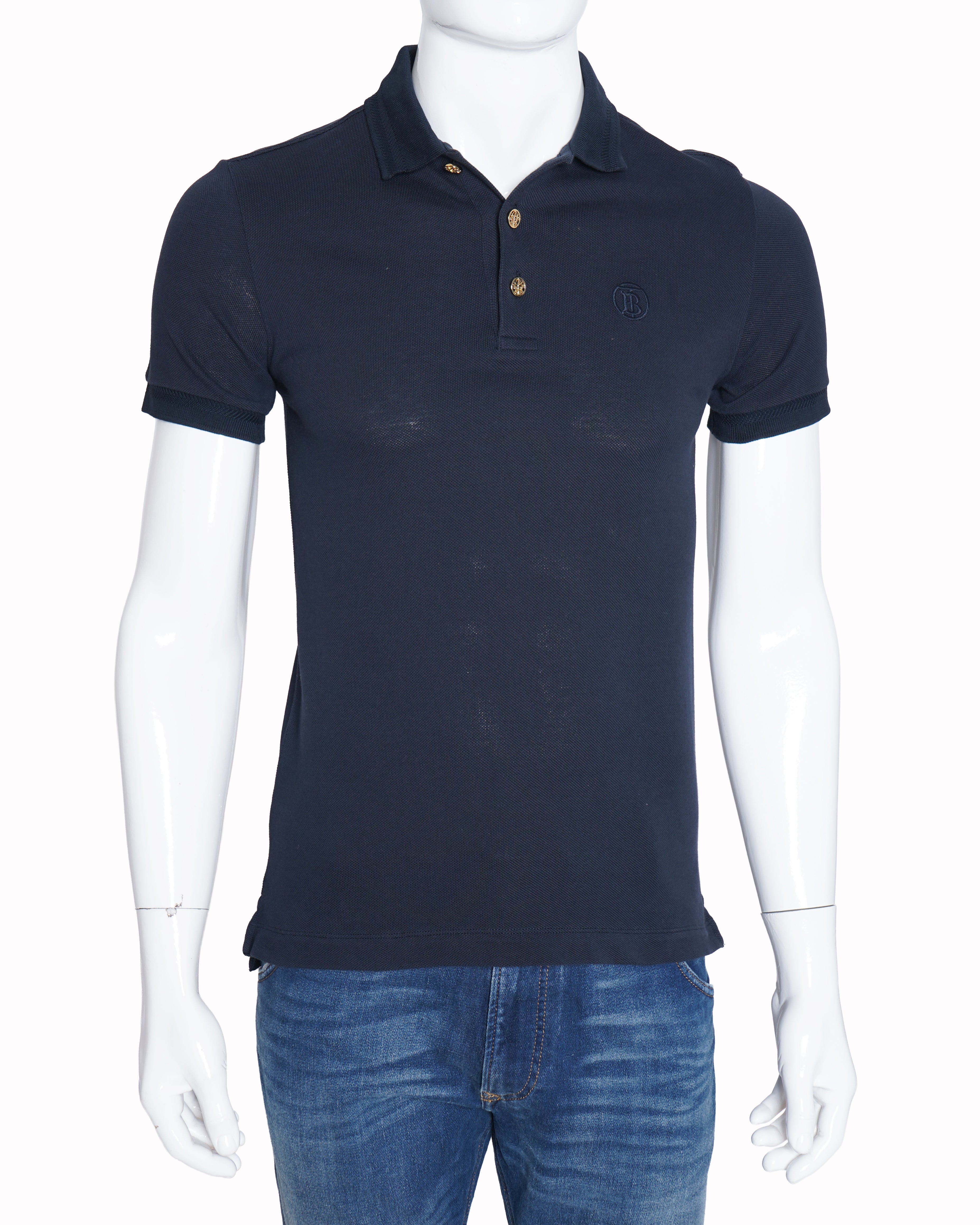 Buerberry dark blue polo T shirt