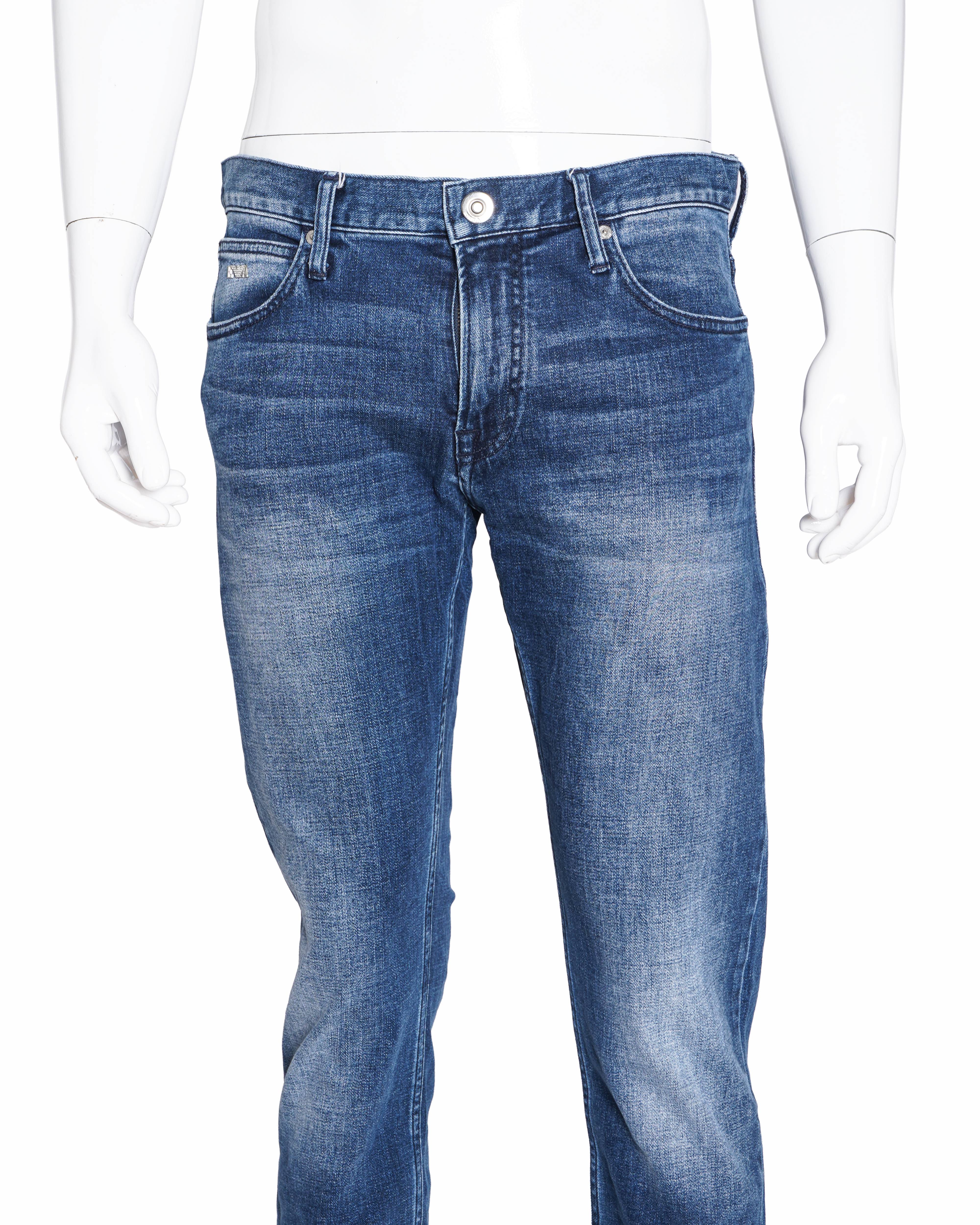Emporio Armani Men's Indigo Regular-Fit Jeans