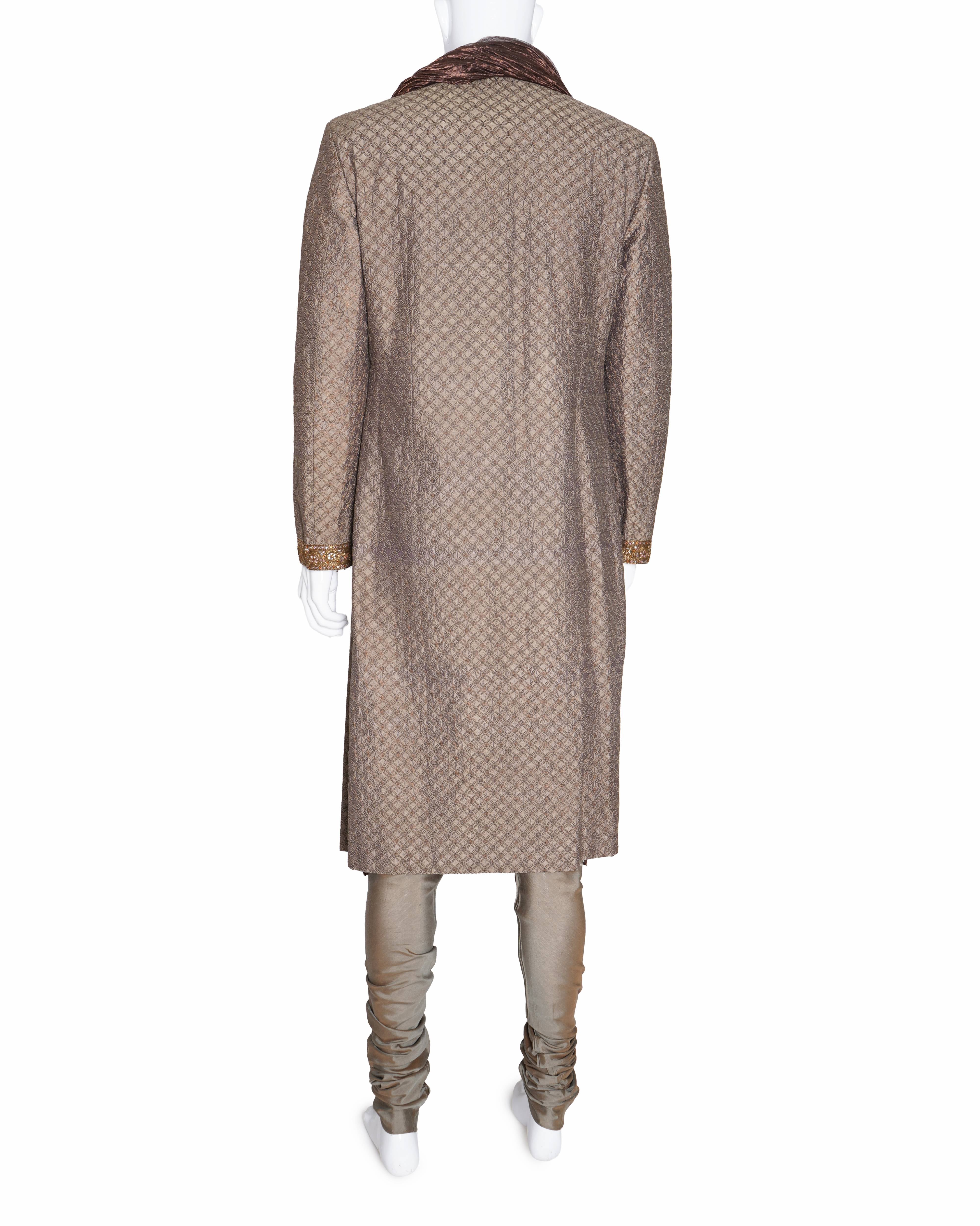 Rohit Bal embroidered sherwani set for4 for men