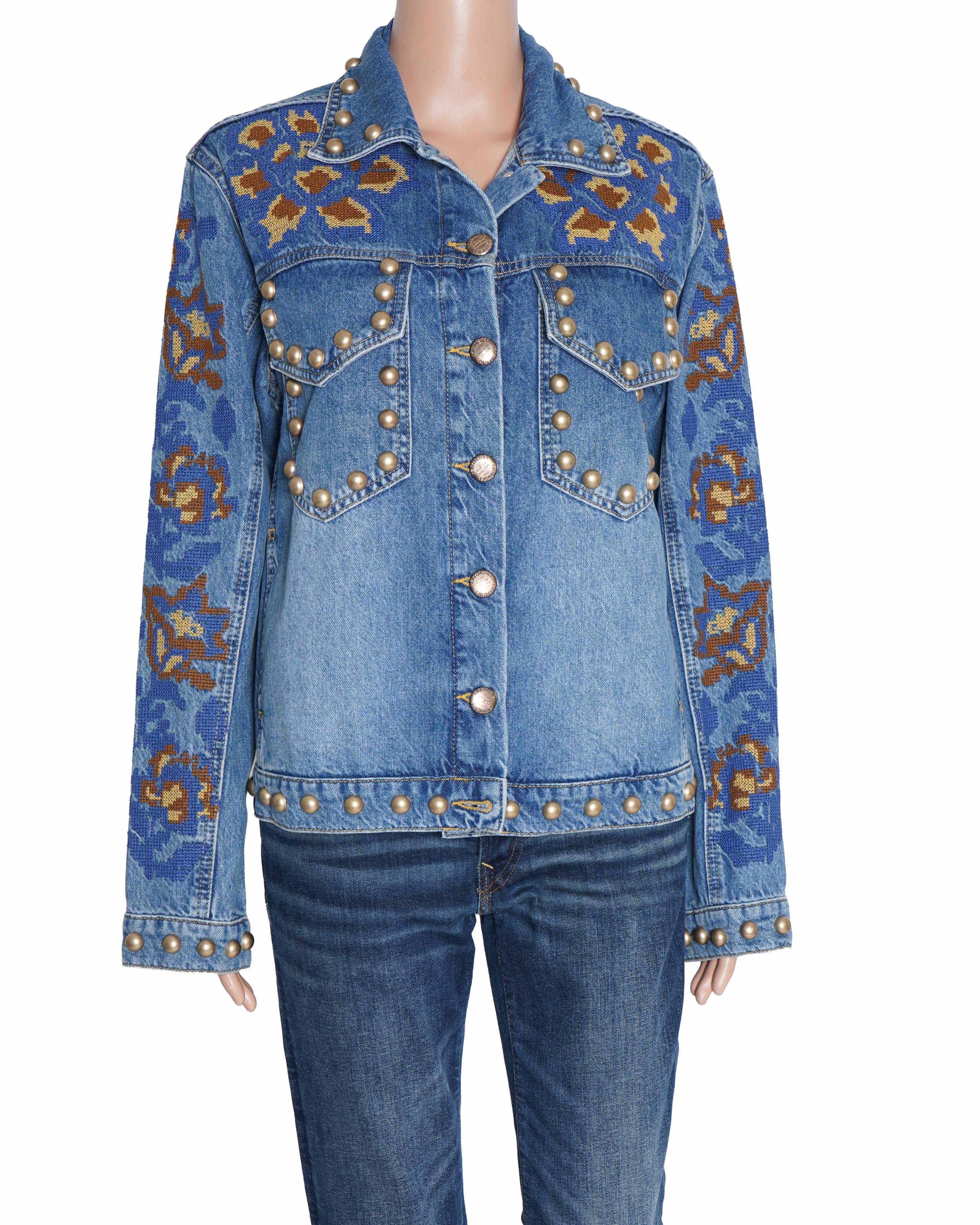 New Farm rio metal studded denim jacket