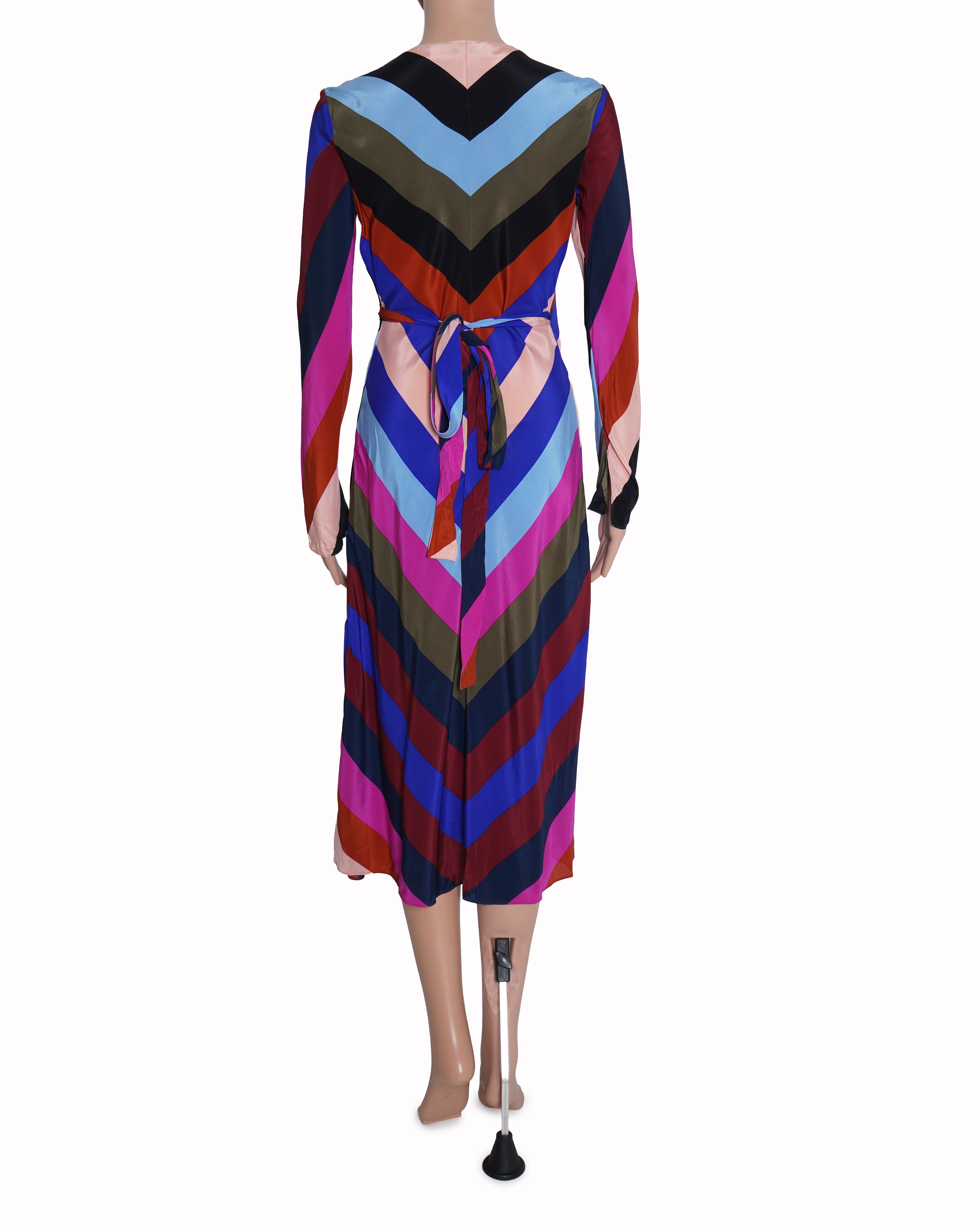 Diane Von Furstenberg multicolor wrap dress