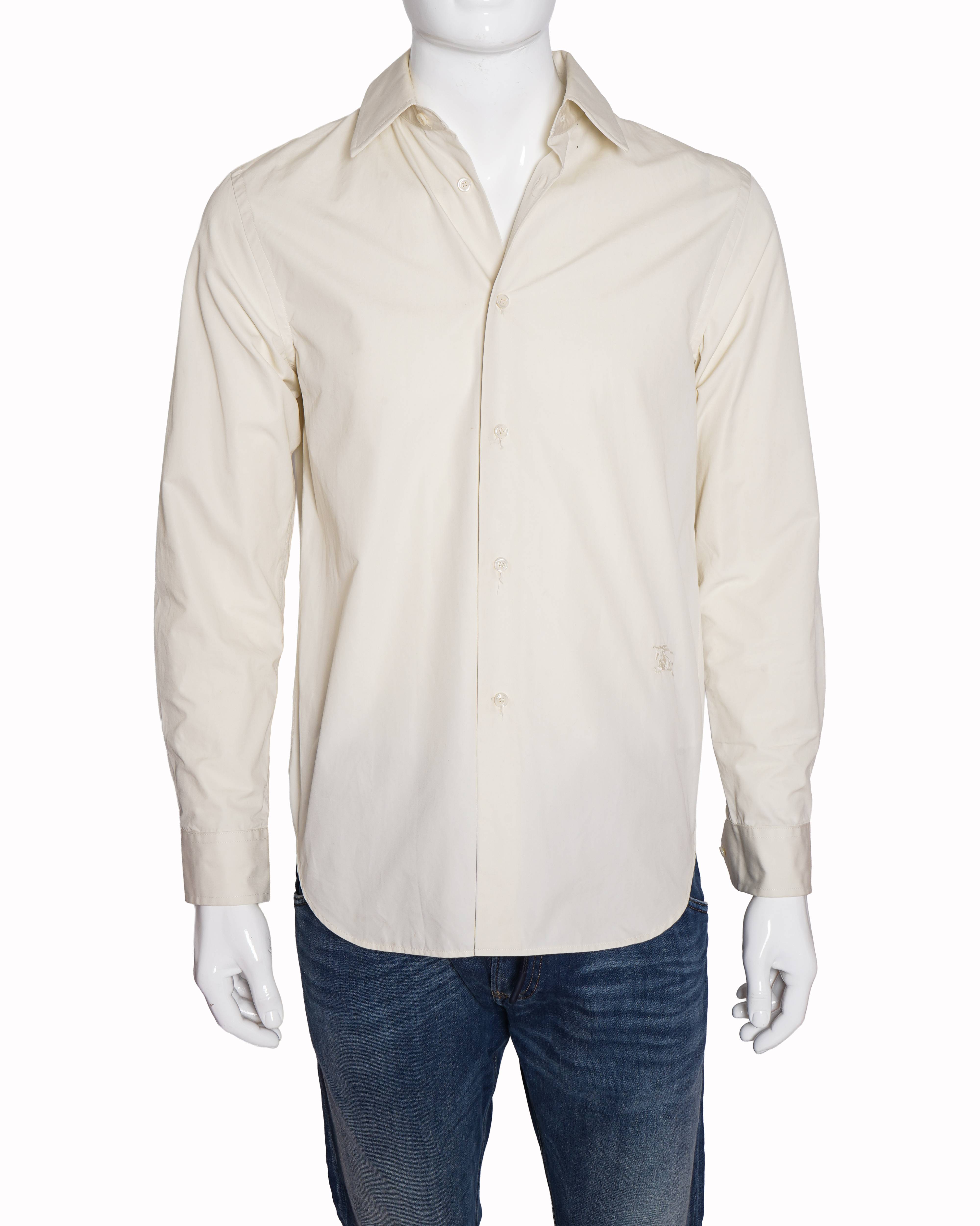 Burberry Buttondown Off-white Men's Shirt