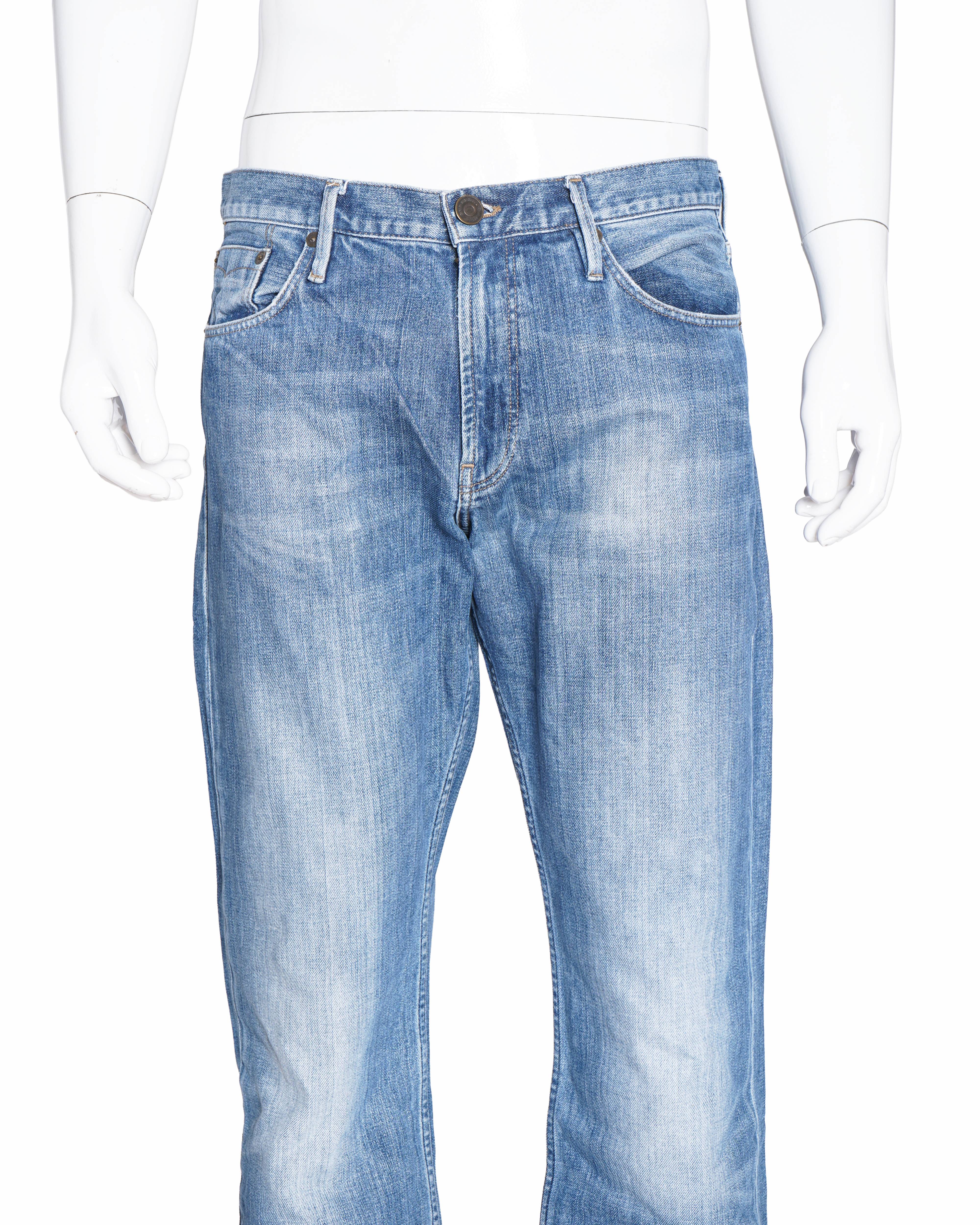 Burberry Brit Men’s Straight-Fit Indigo Blue Jeans