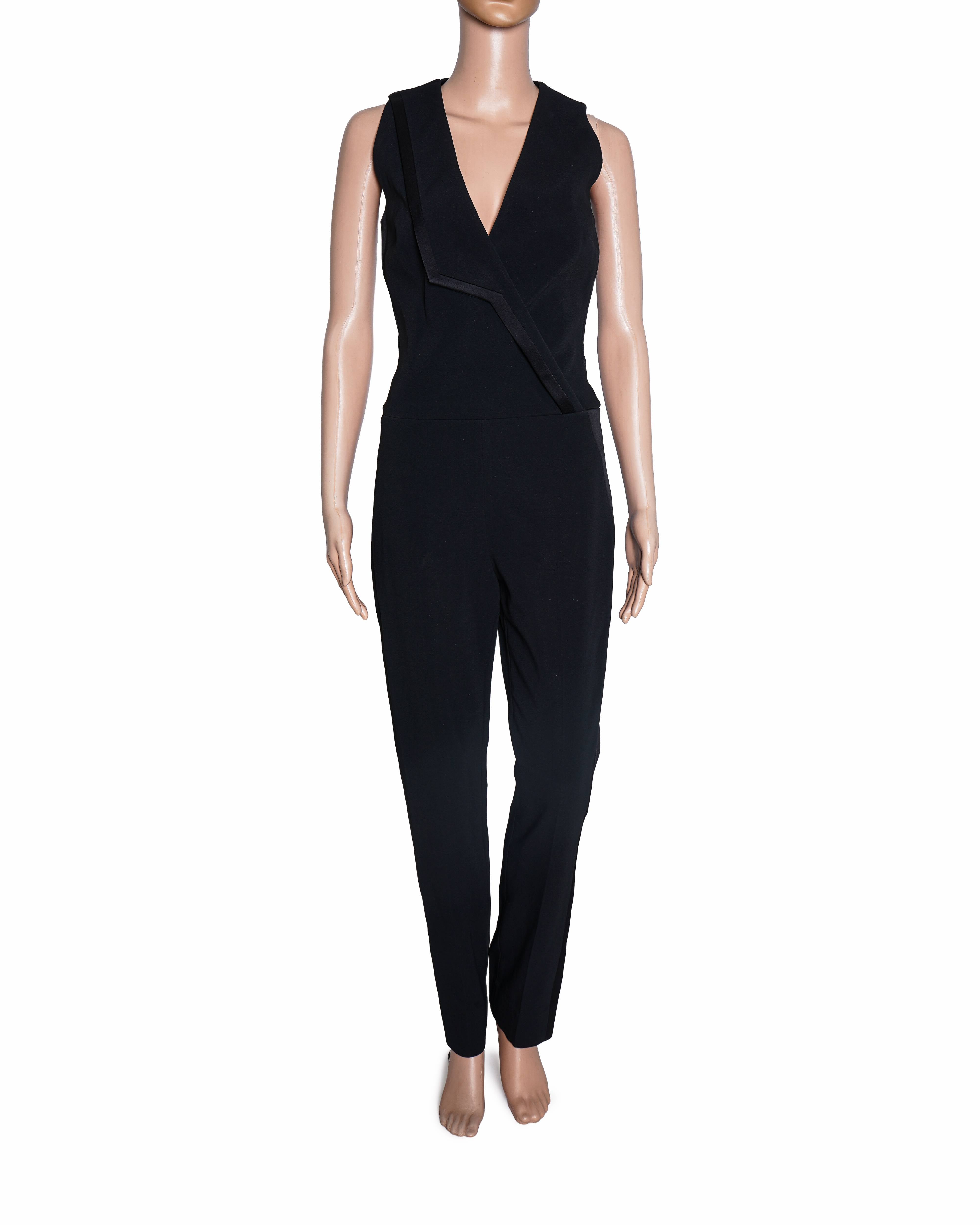 Mugler Tuxedo-Inspired Sleeveless Jumpsuit