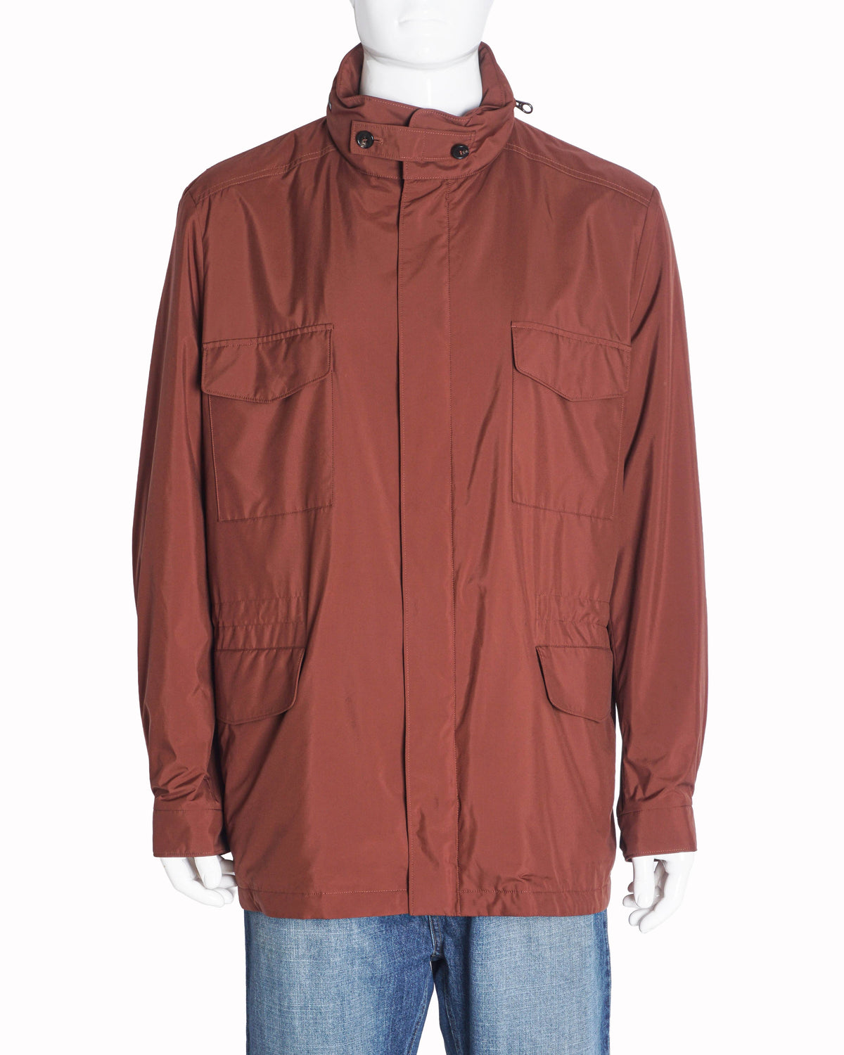 Loro Piana Rust Orange Windmate Traveller Jacket