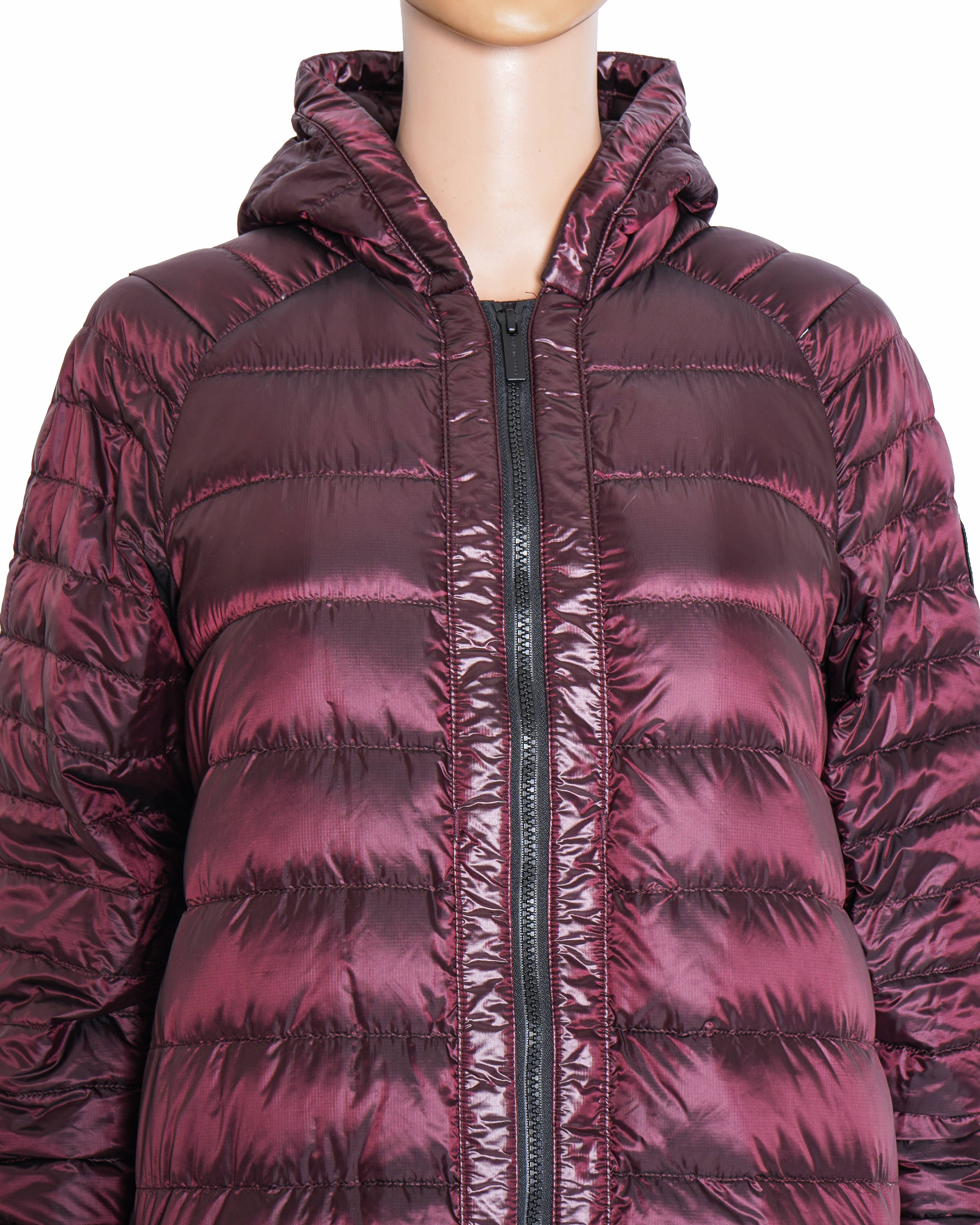 Canada Goose Metallic Purple Hooded Puffer Jacket