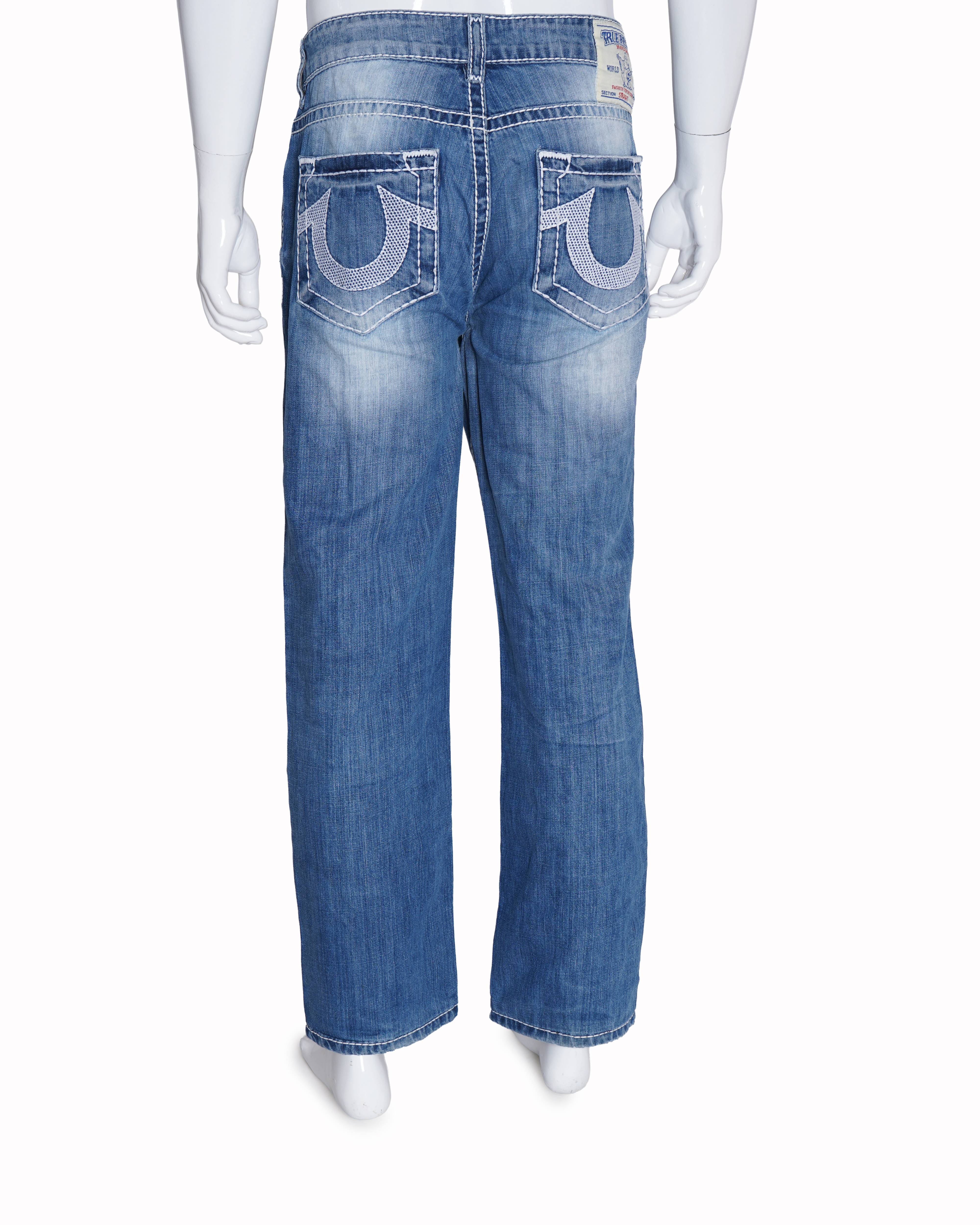 True religion blue faded denim Jeans
