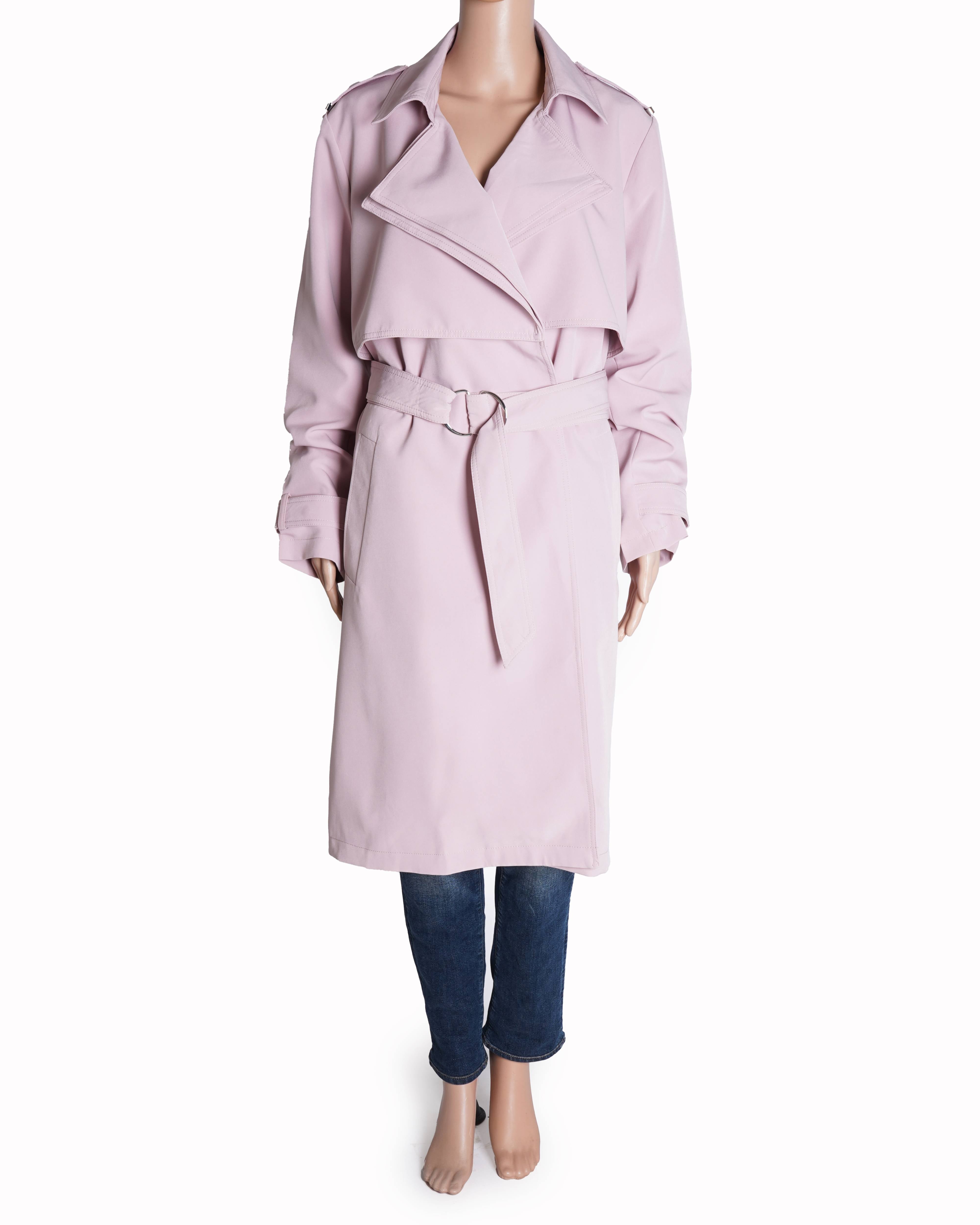 Michael Kors Trench Coat in Pastel Pink