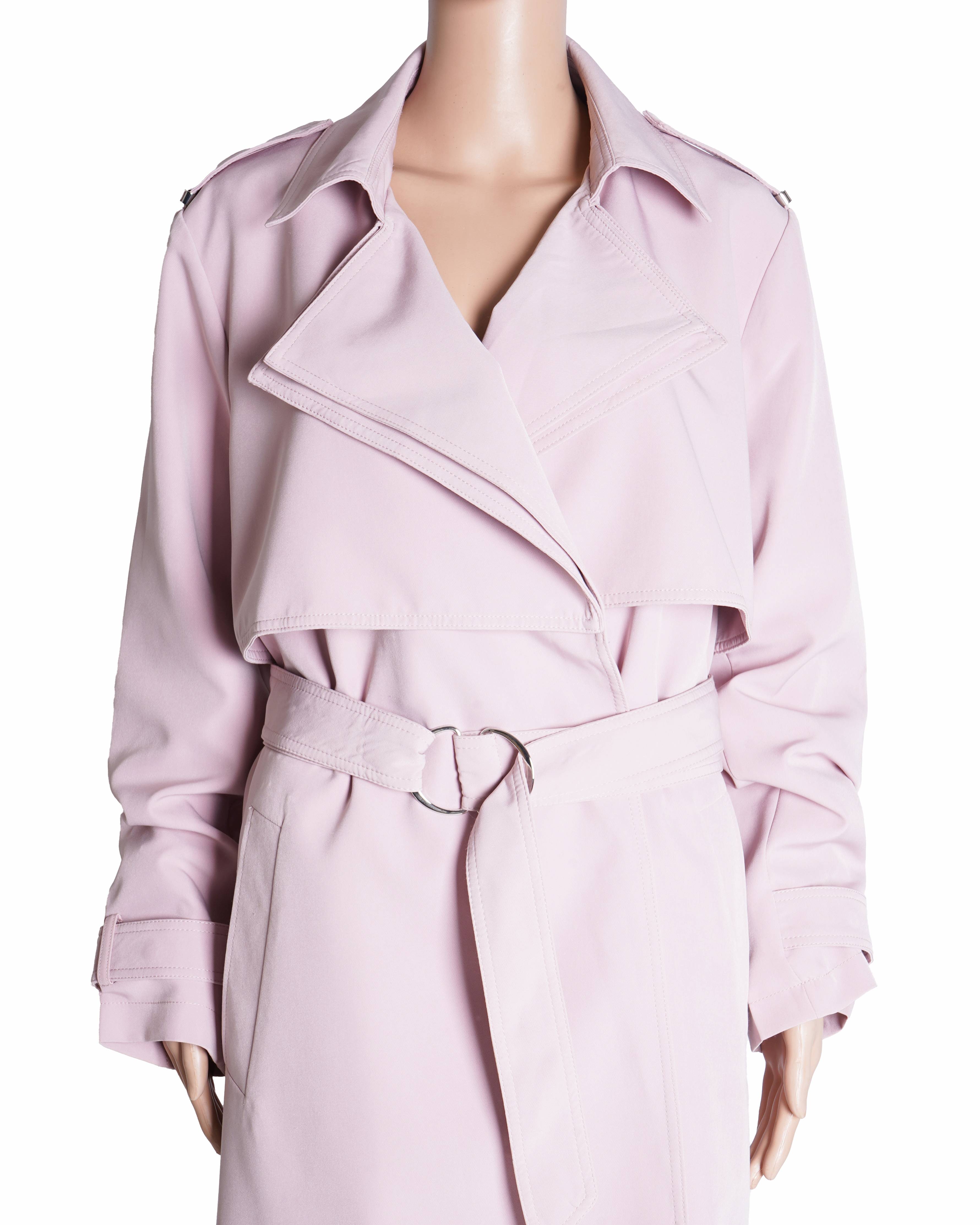 Michael Kors Trench Coat in Pastel Pink