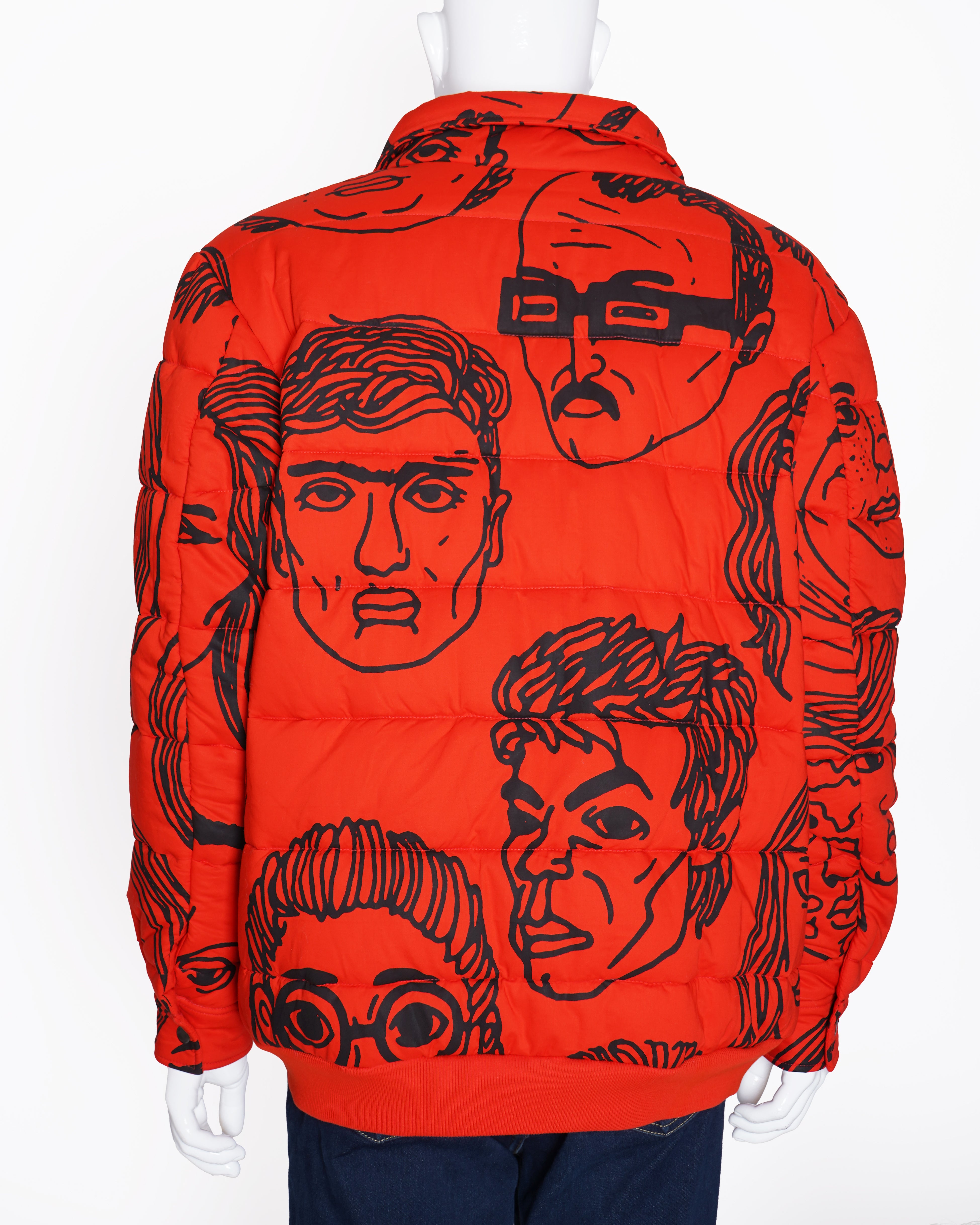 Huemn Diversity
Printed puffer jacket In Red
(Unisex)