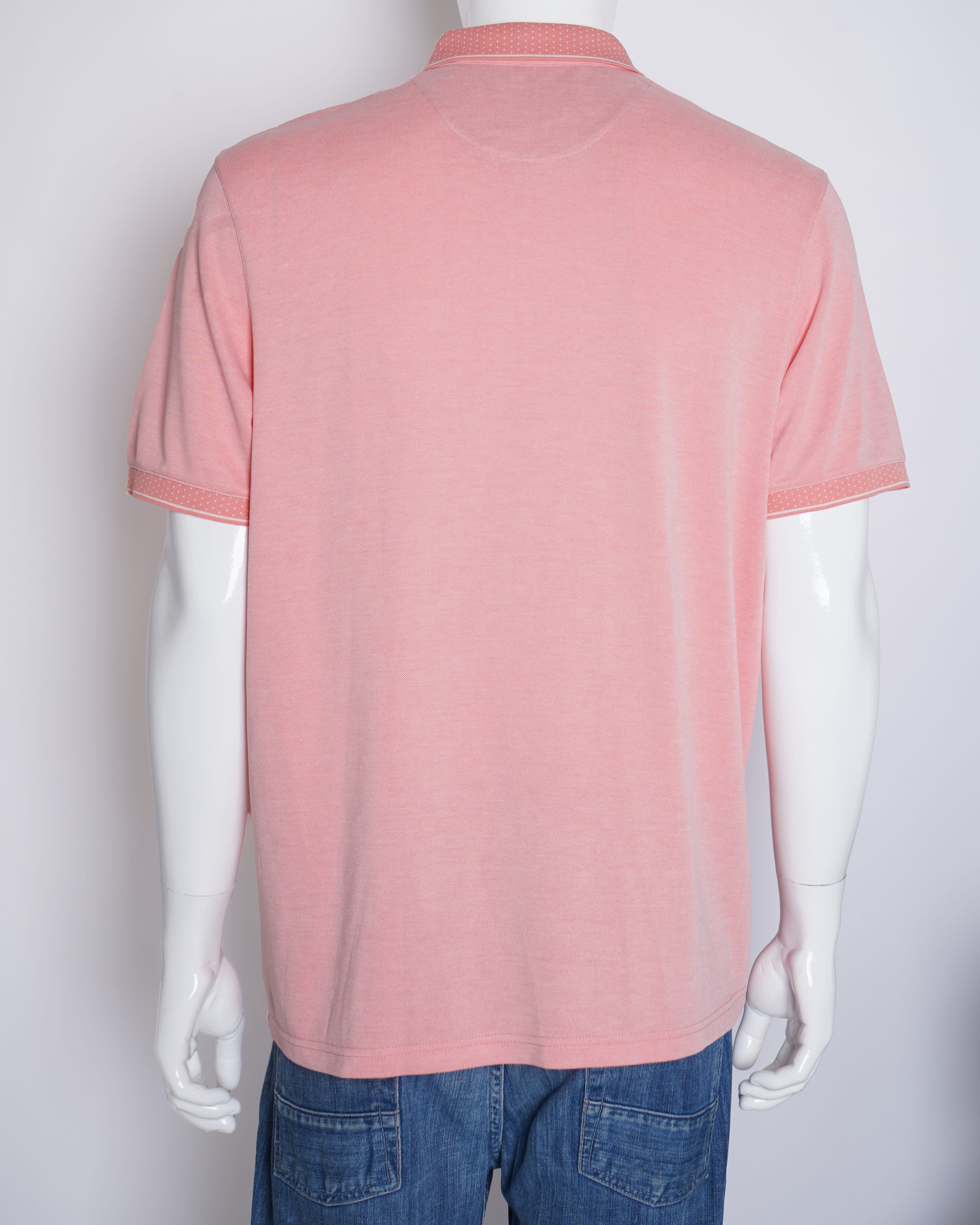 Ted baker pink peach polo tshirt for men
