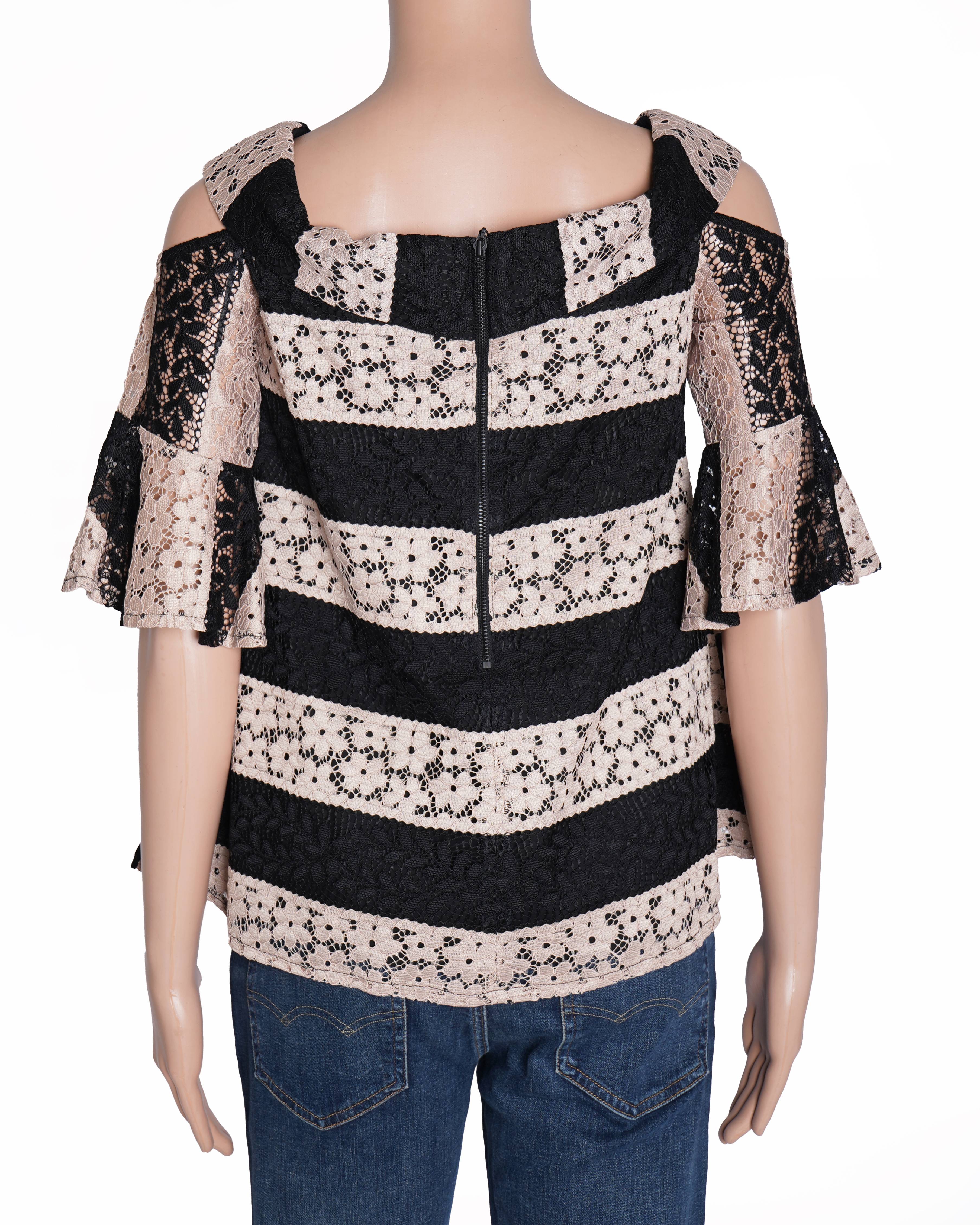 New Cue Lace off-shoulder Top