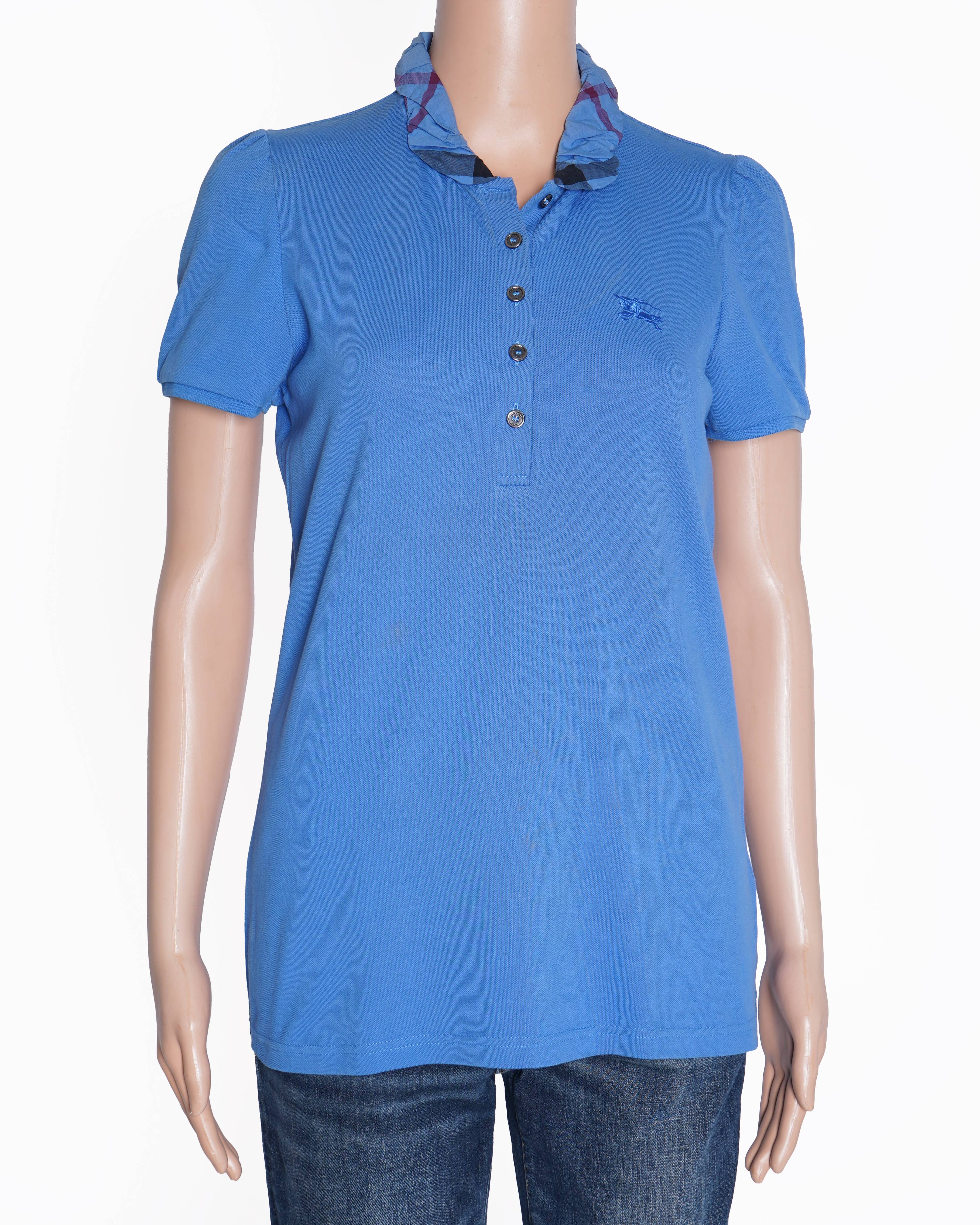 Burberry blue polo T shirt