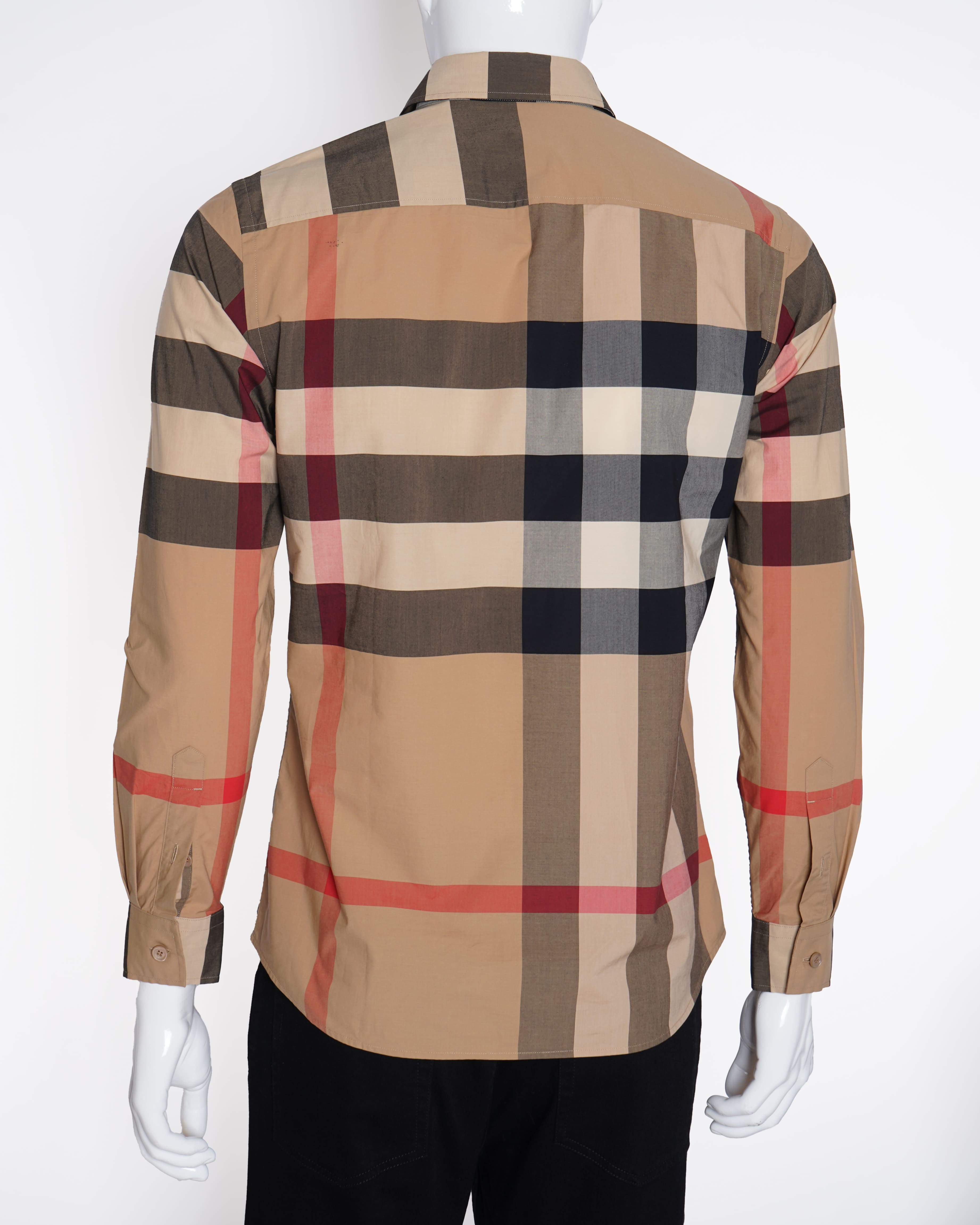 Burberry Slim Fit Check Cotton Shirt