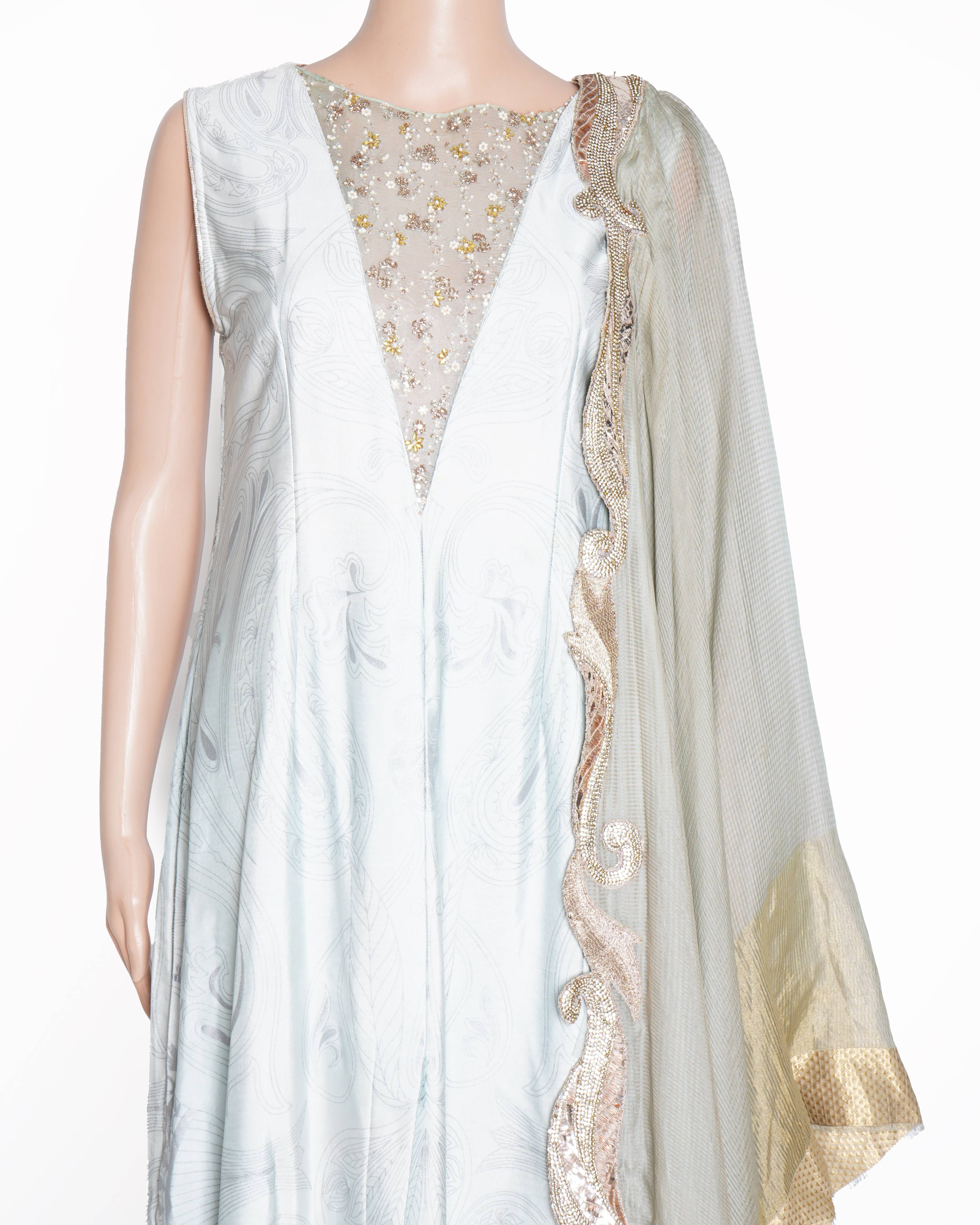 Kiran Uttam Ghosh Set of 3 In Blue