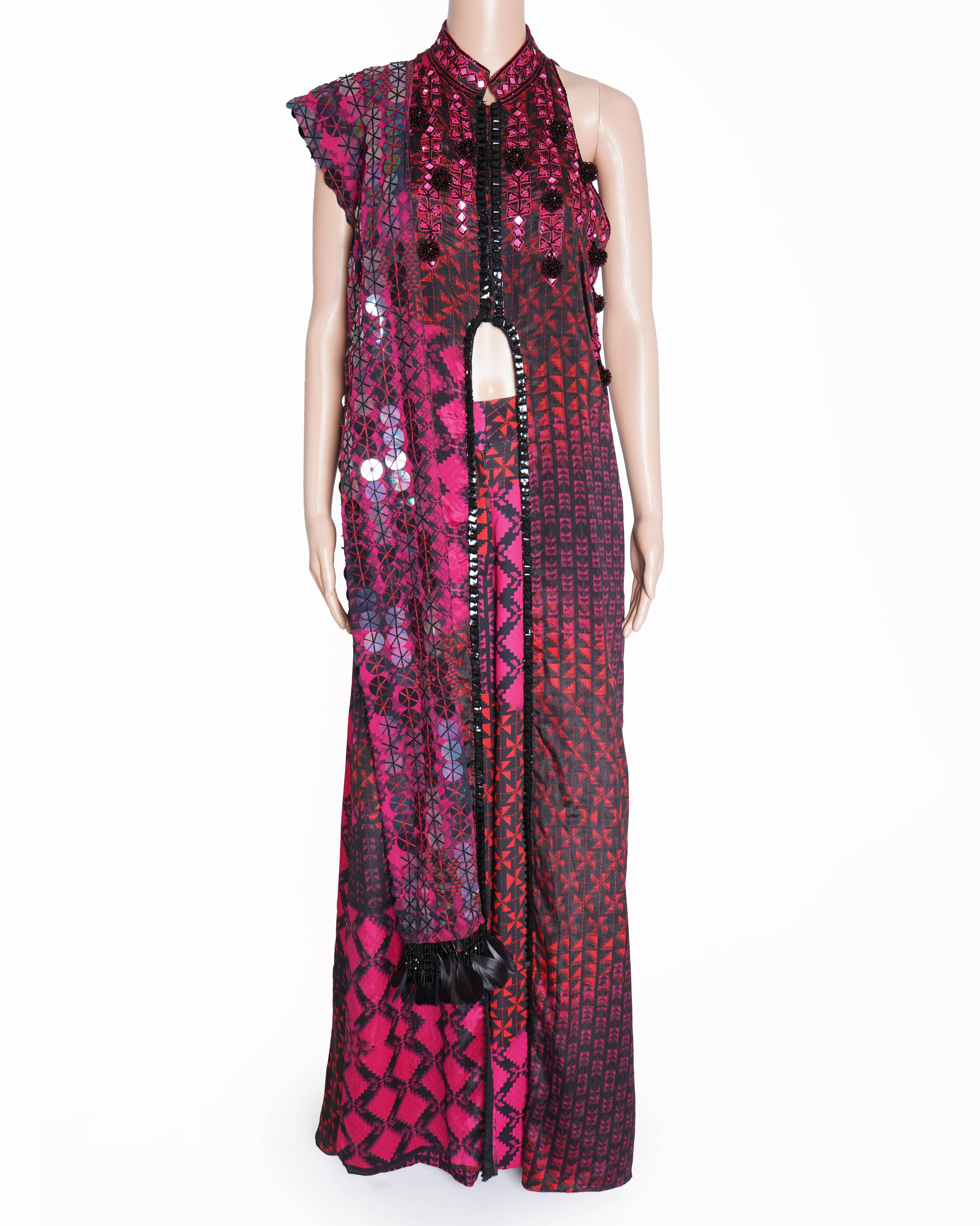 Manish Malhotra Long Jacket Top Set of 3