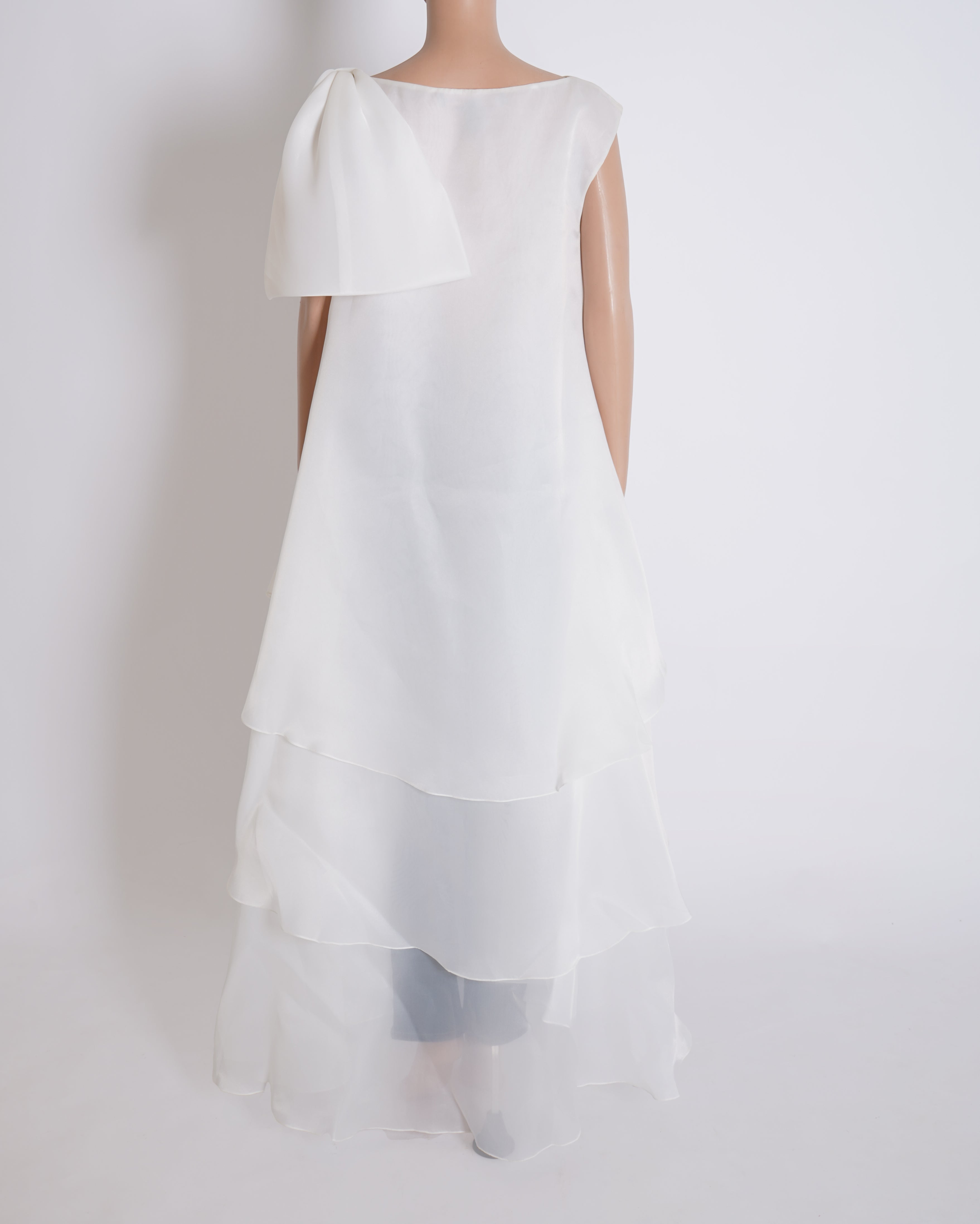 New Gauri & Nainika Layered Top In Ivory