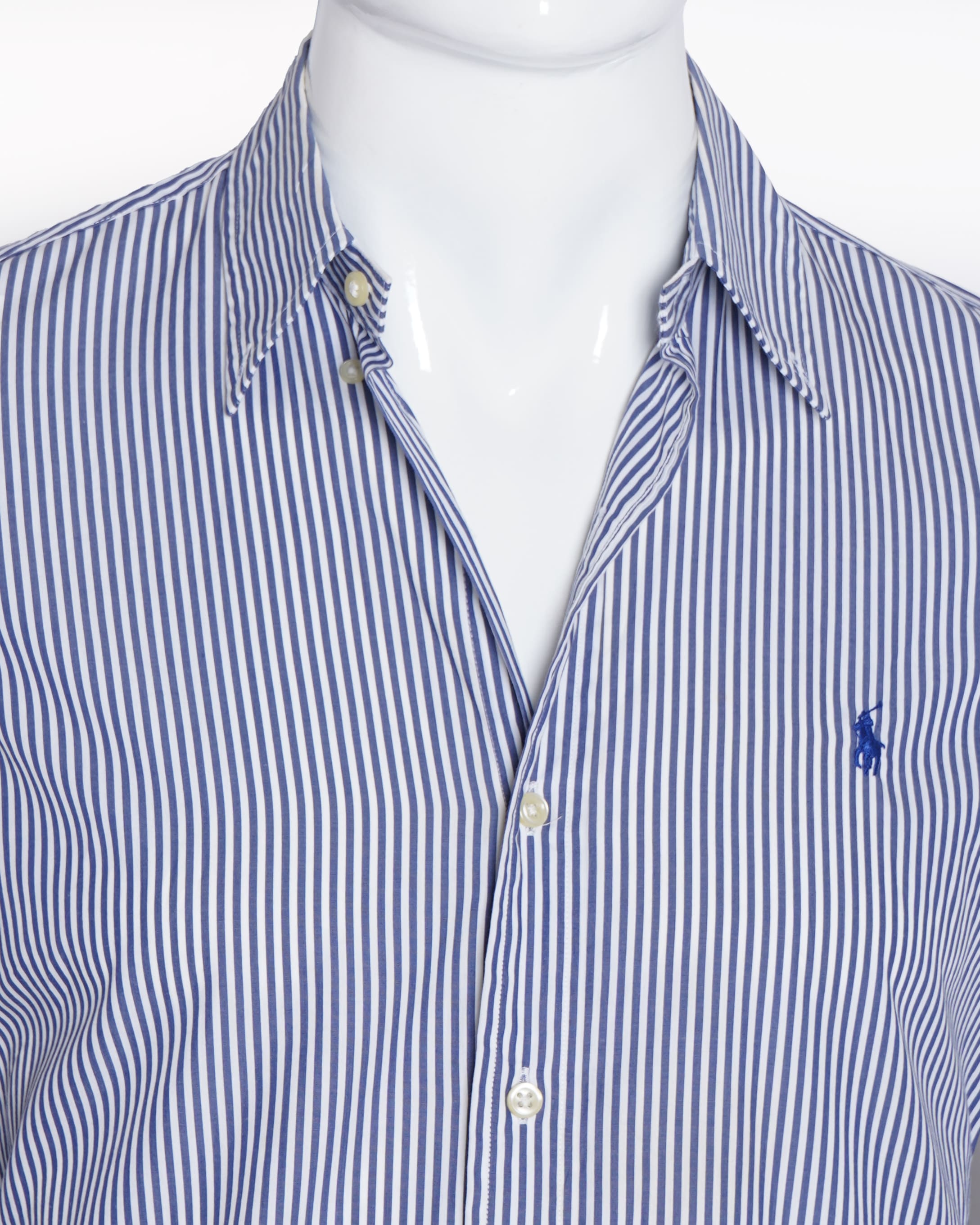 Ralph Lauren Striped Shirt in Blue & White