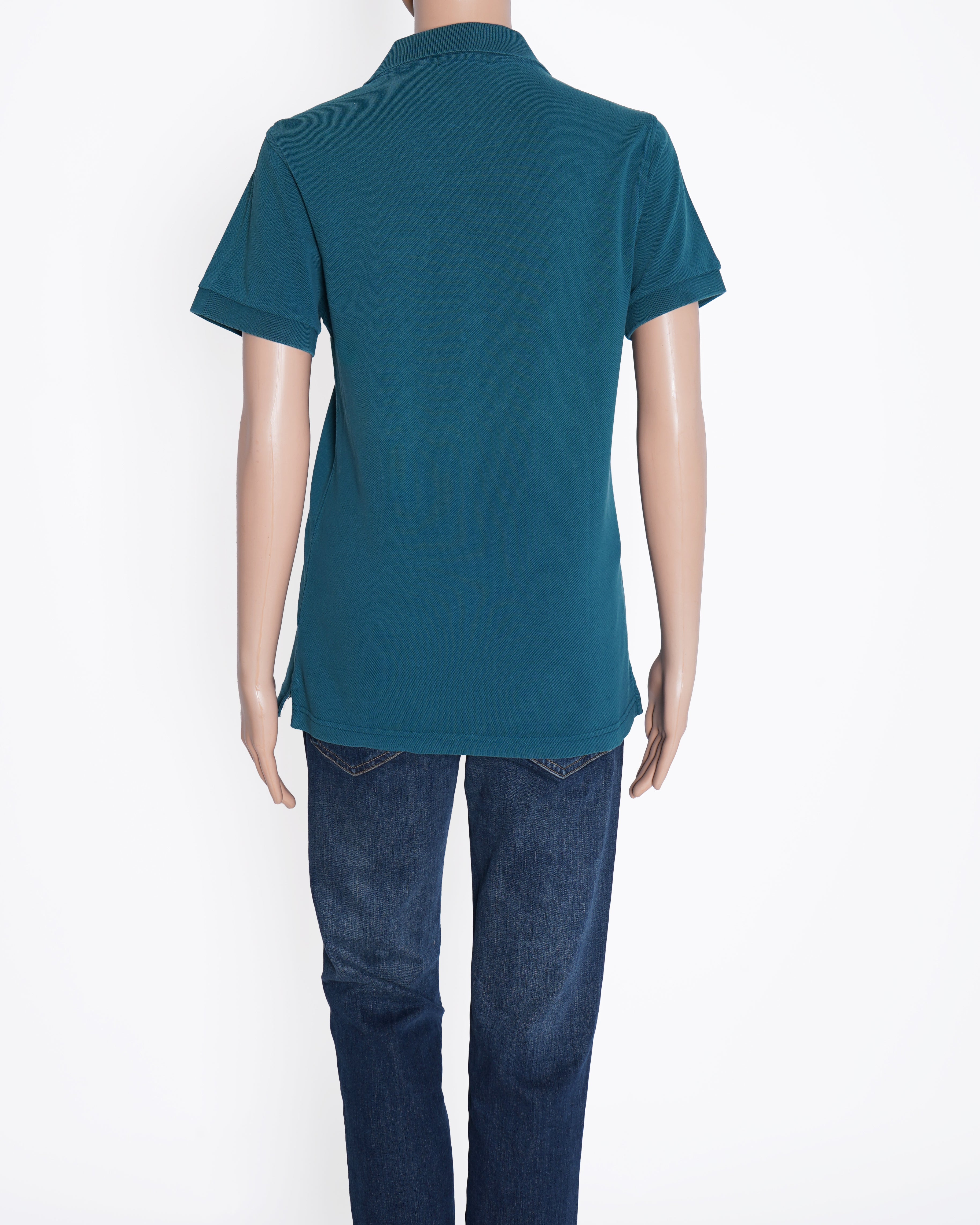 Burberry Teal Green Polo T shirt