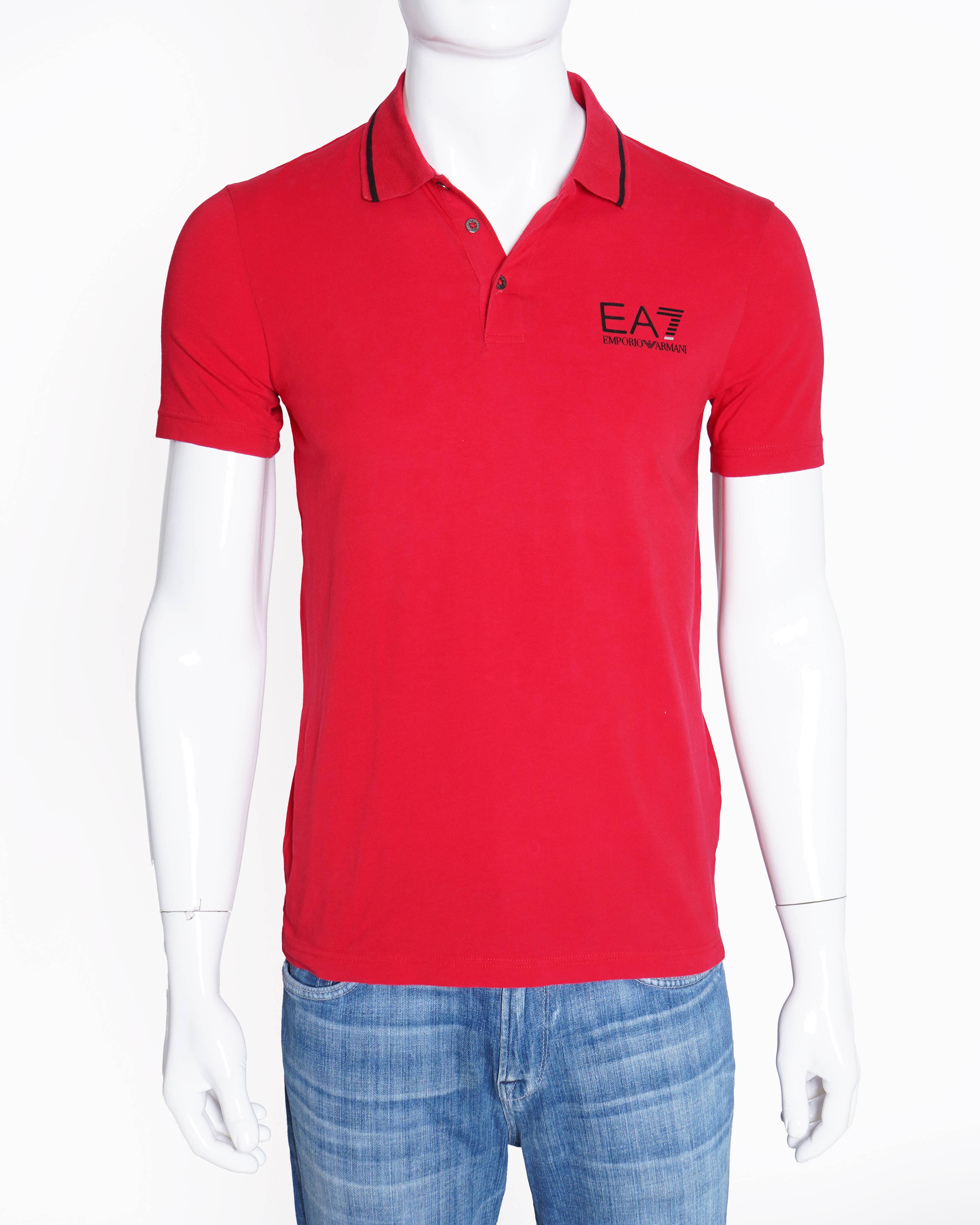 Emporio Armani EA7 Red Polo T-shirt