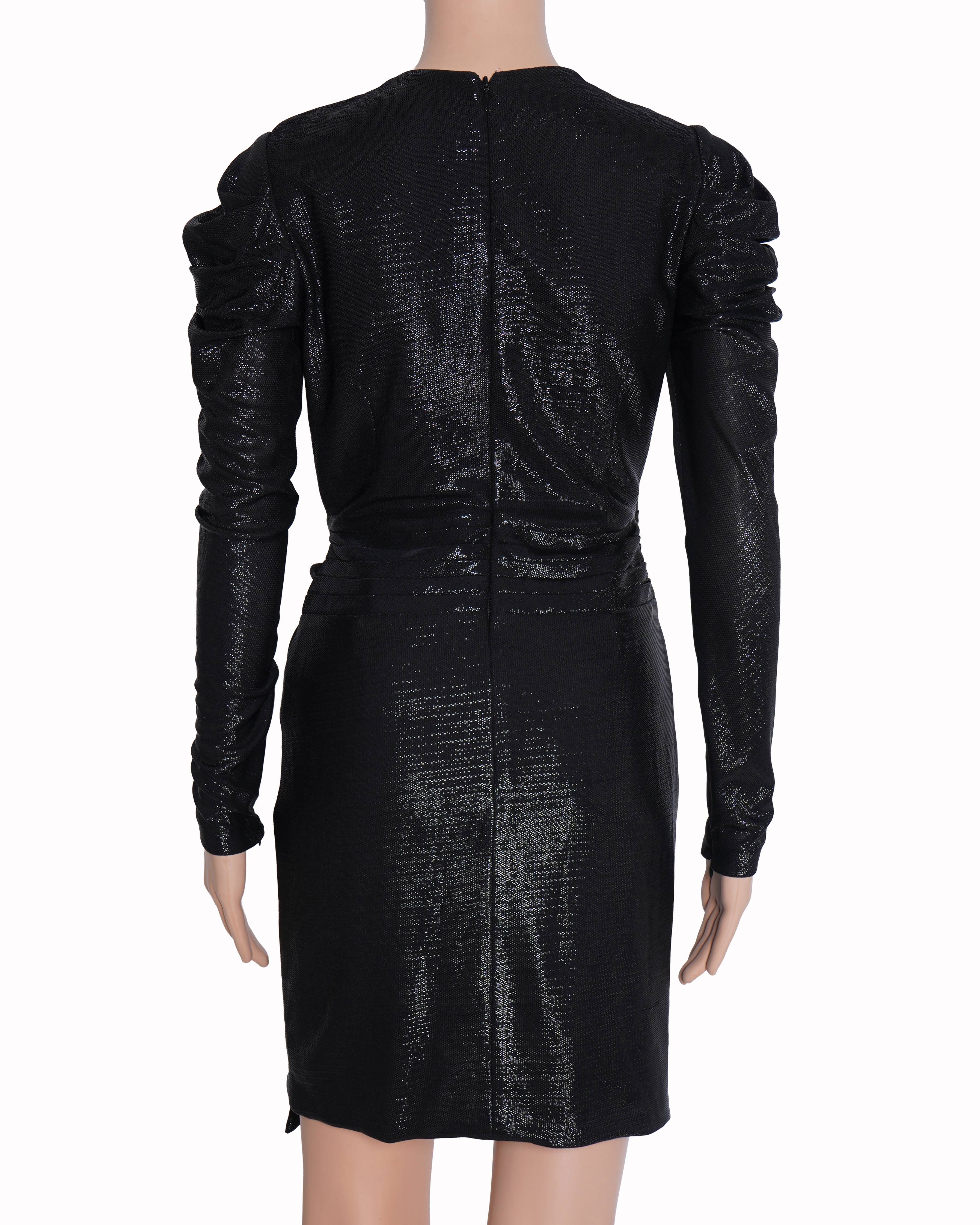 Jonathan simkhai black shimmer mini dress