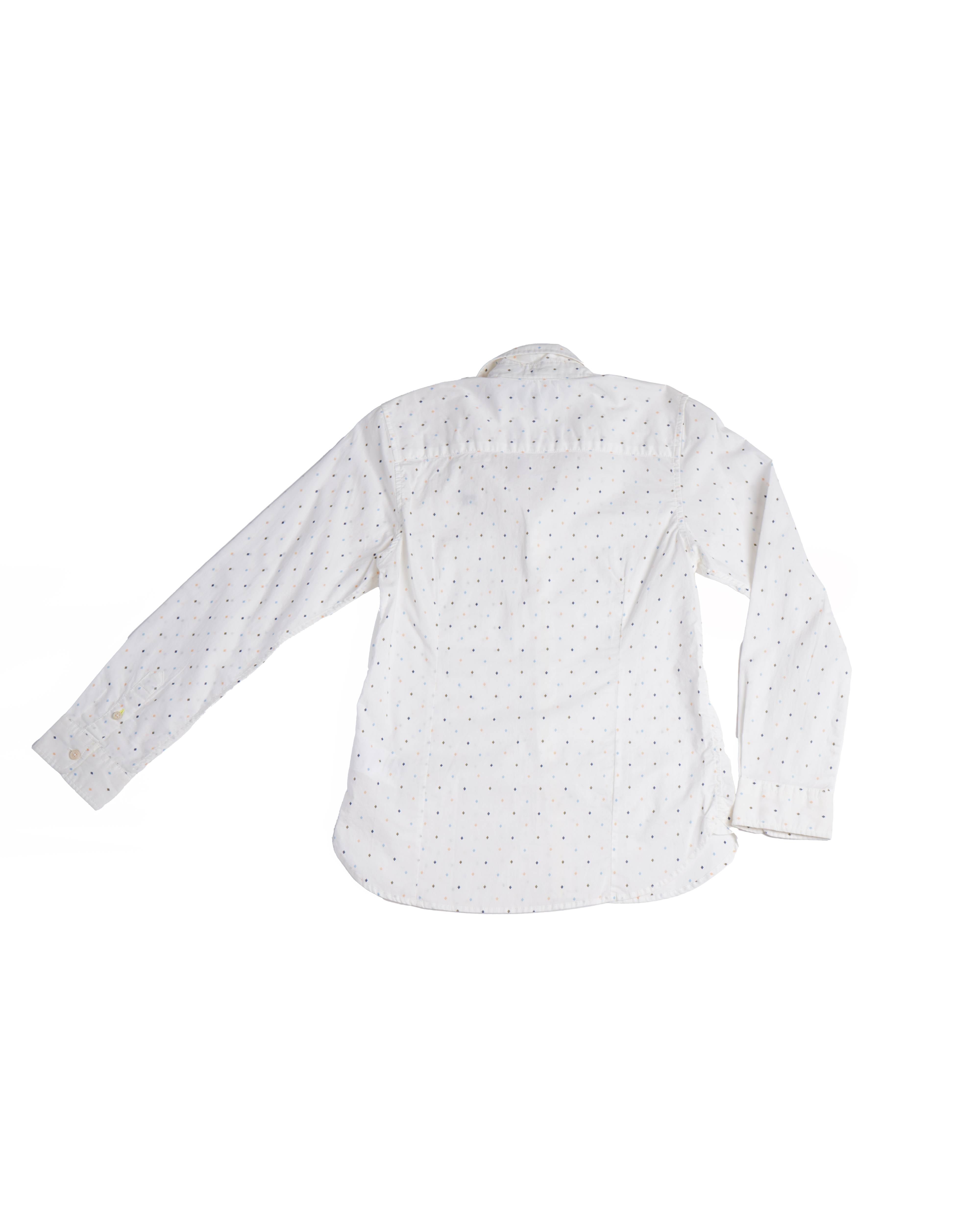 Scotch and soda white printed shirt