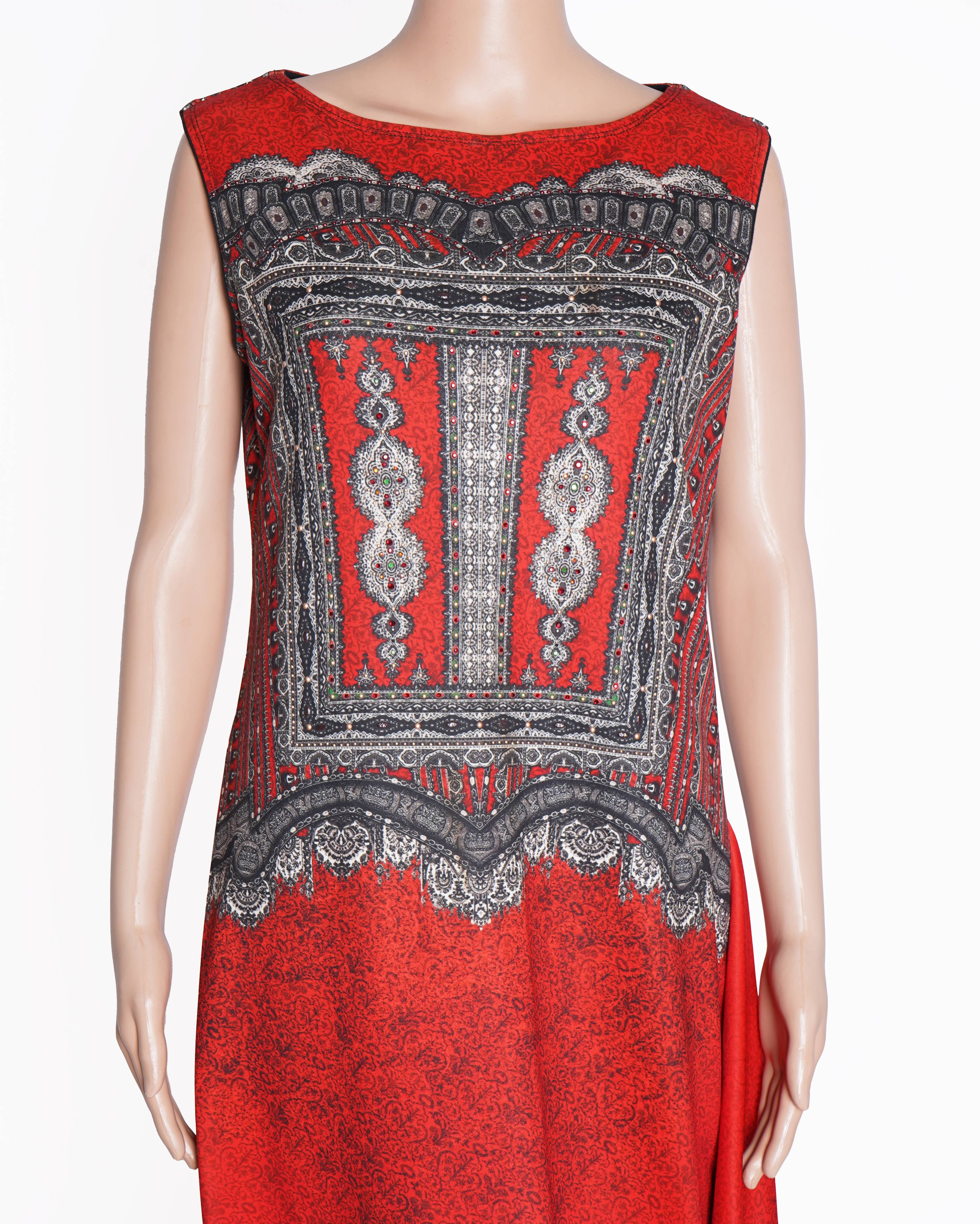Tarun Tahiliani red printed kurta